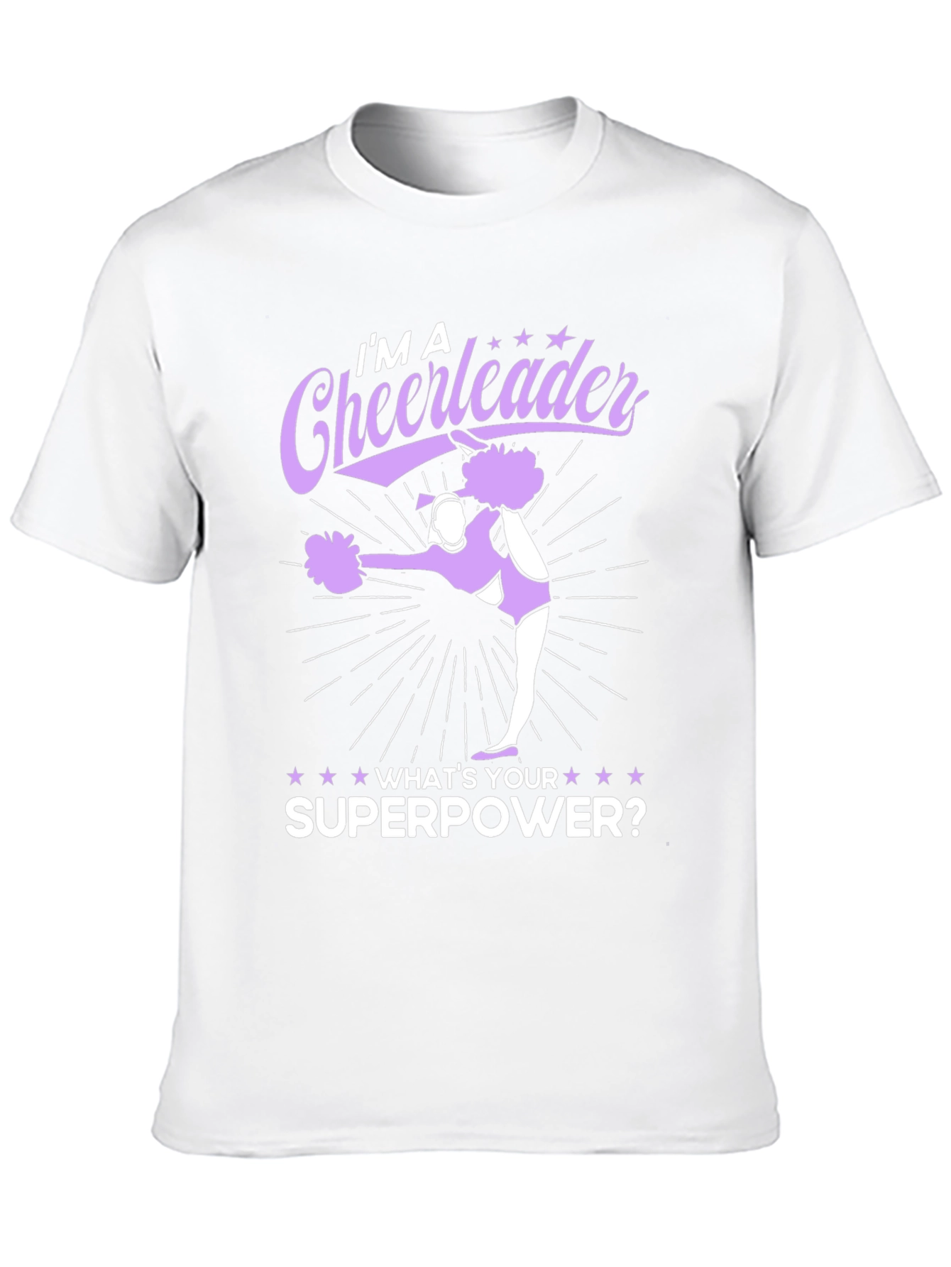 Black Cheerleader Superpower Black Graphic Tee view 10