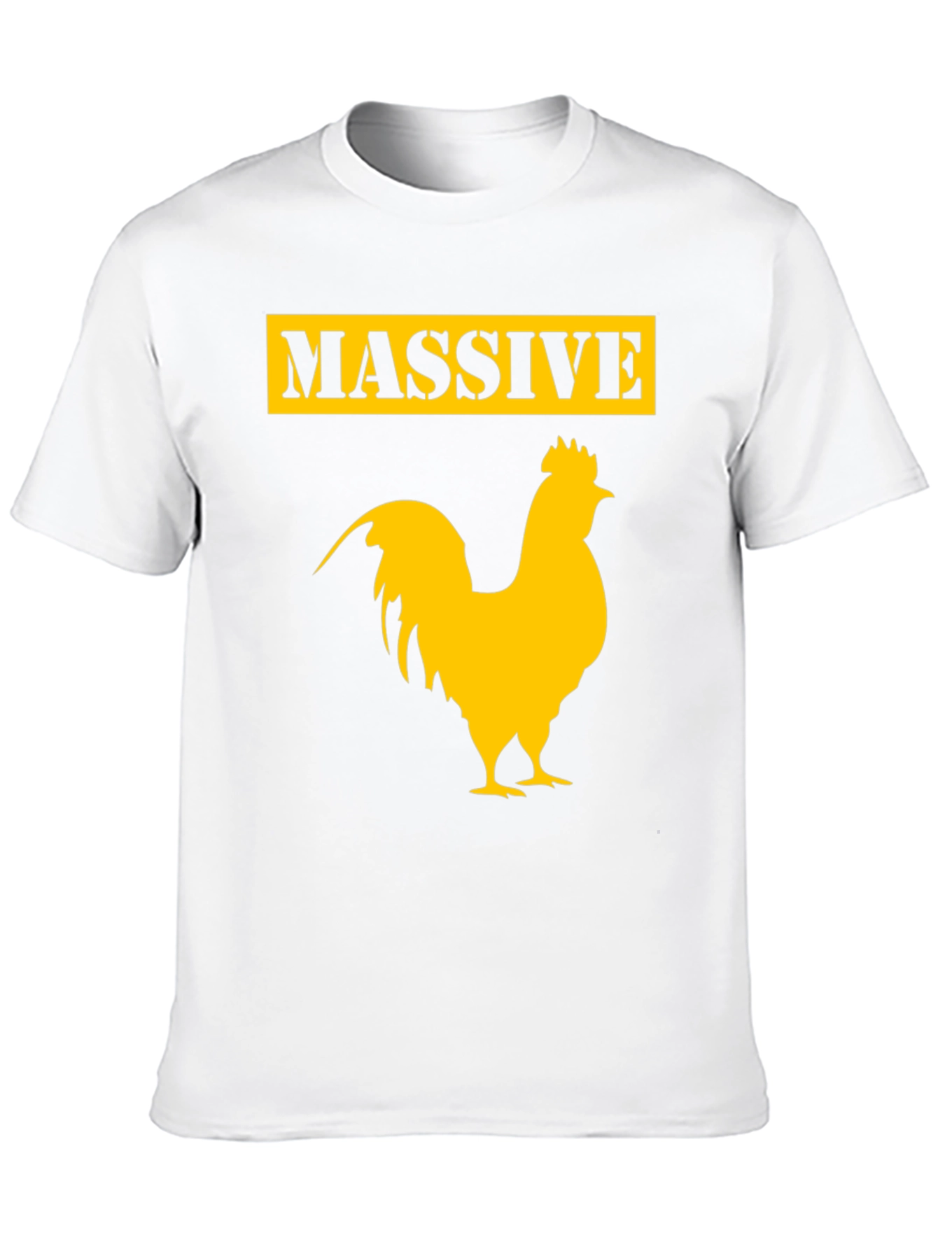 Black Massive Rooster Graphic Tee - Funny Chicken T-Shirt view 10