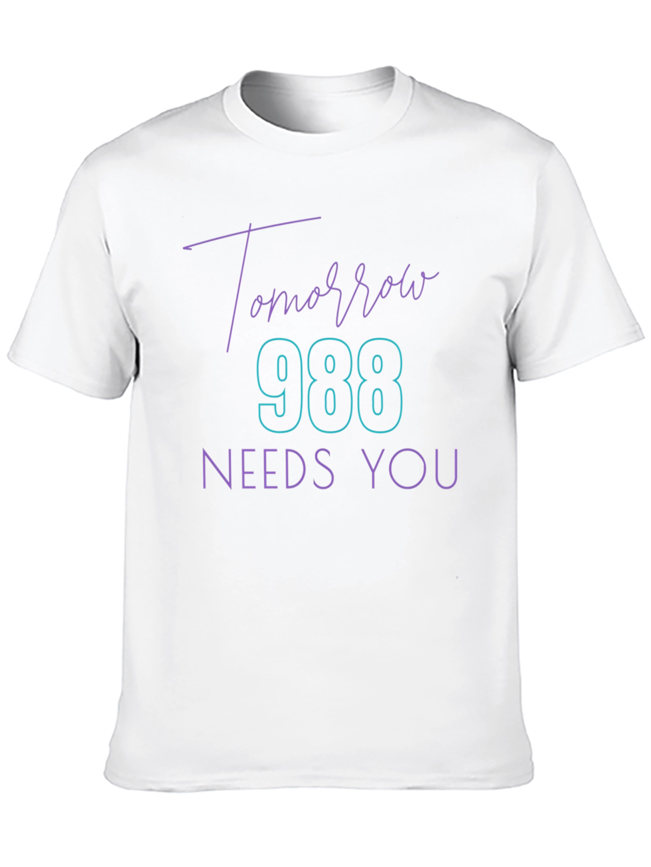 Black Tomorrow 988 Needs You Graphic Tee view 10