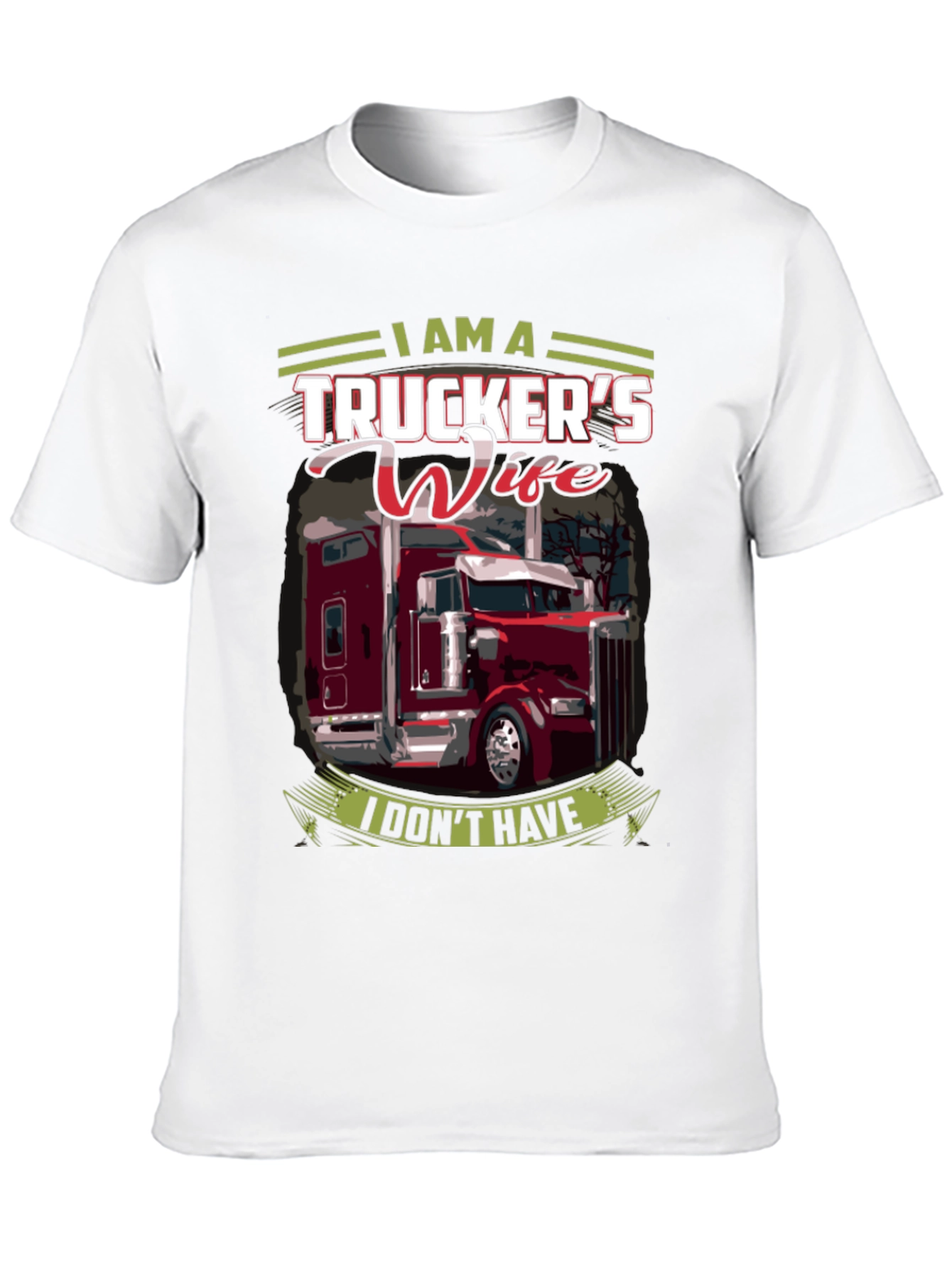 Black Trucker's Wife Graphic T-Shirt view 10