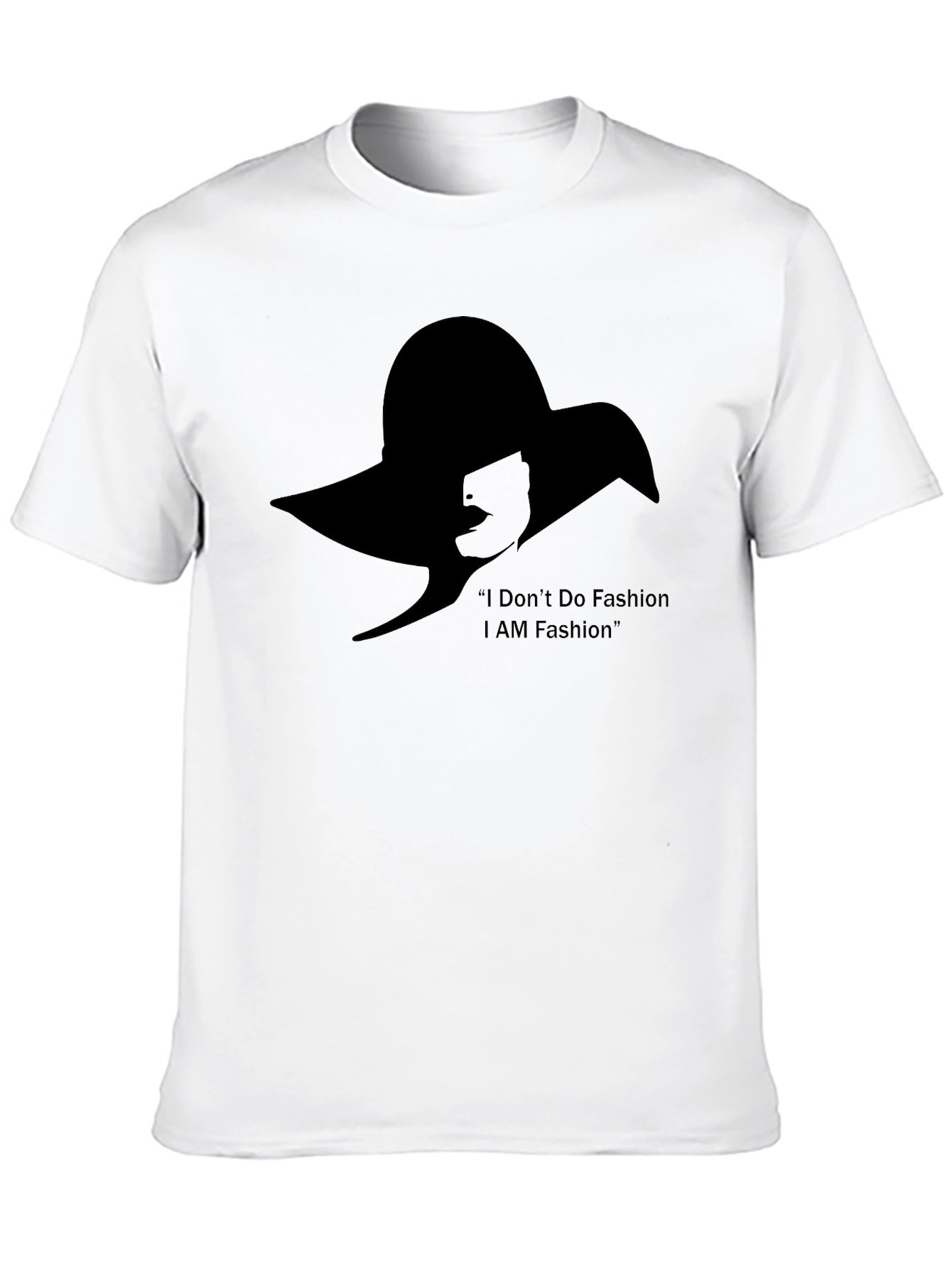 Black I AM Fashion T-Shirt - Stylish Silhouette Tee view 10