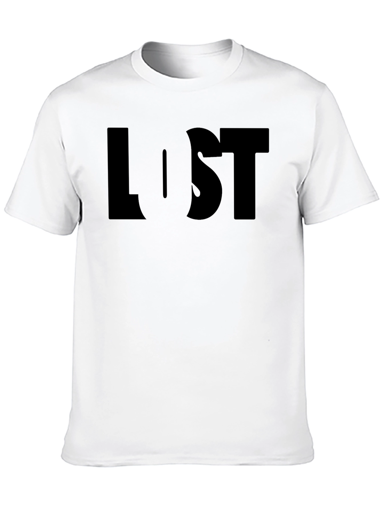 Black Lost Graphic Tee - Mens Black Short Sleeve Shirt view 10