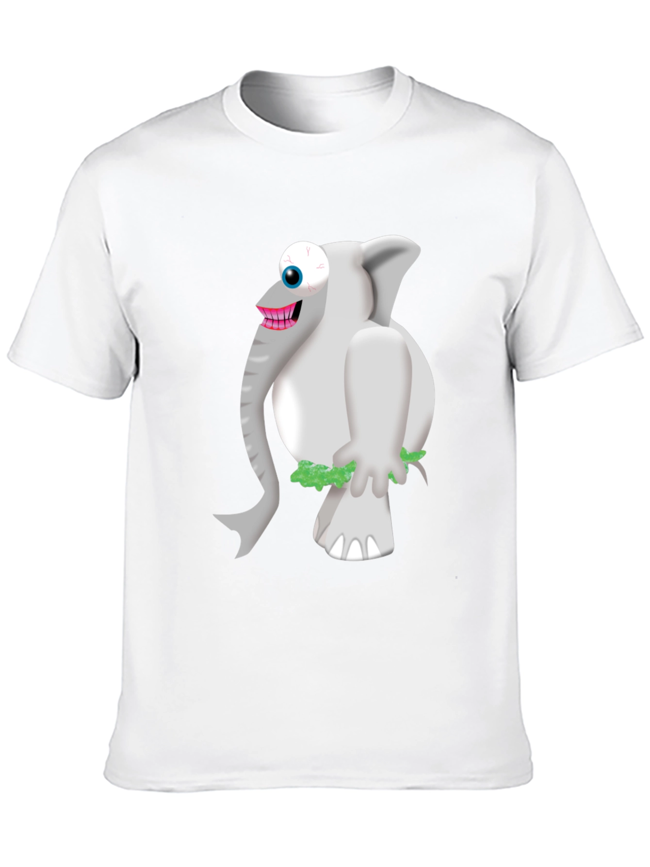 Black Funny Elephant Graphic Tee - Men's Black T-Shirt view 10