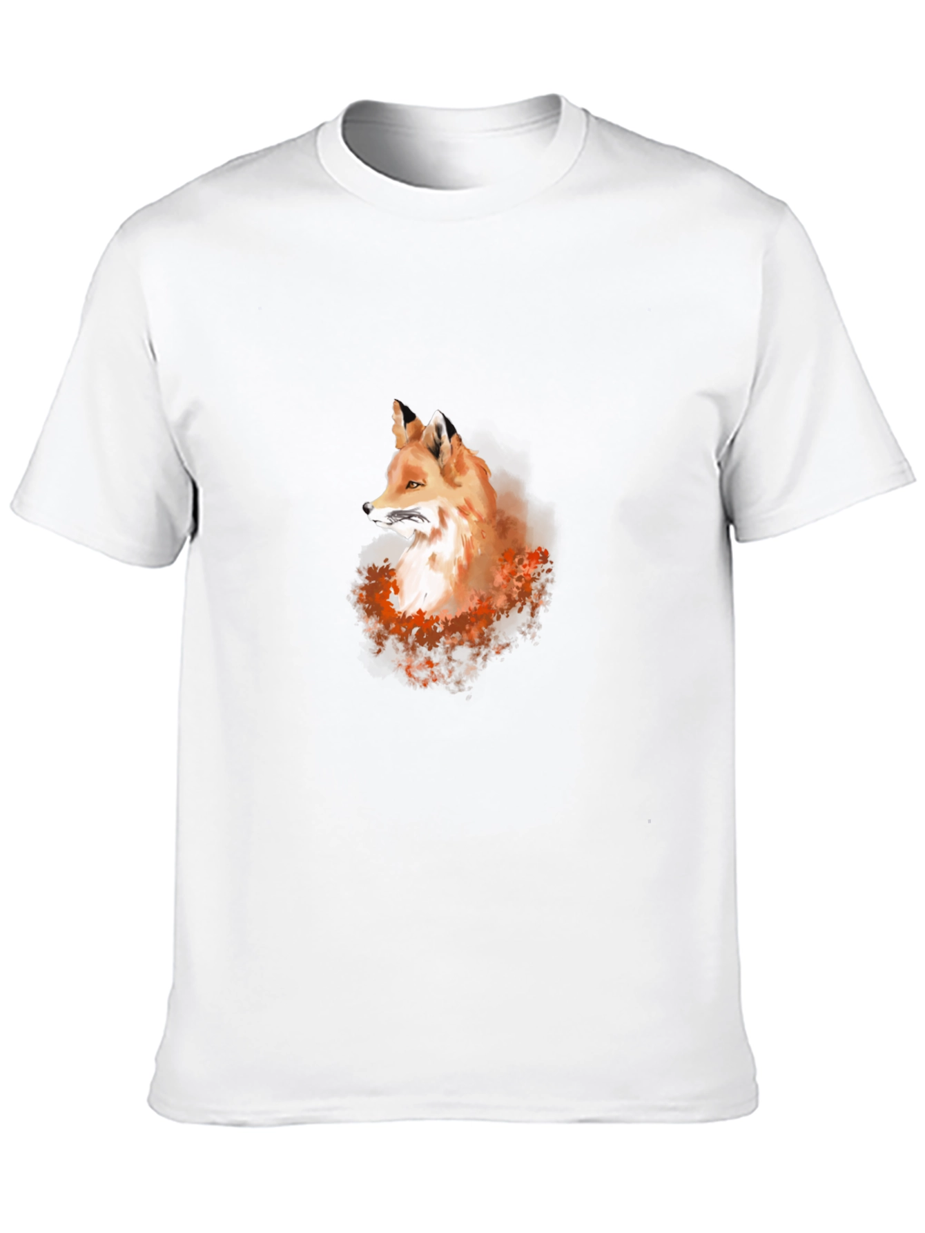 Black Fox Graphic Tee - Cool Animal Print Shirt view 10