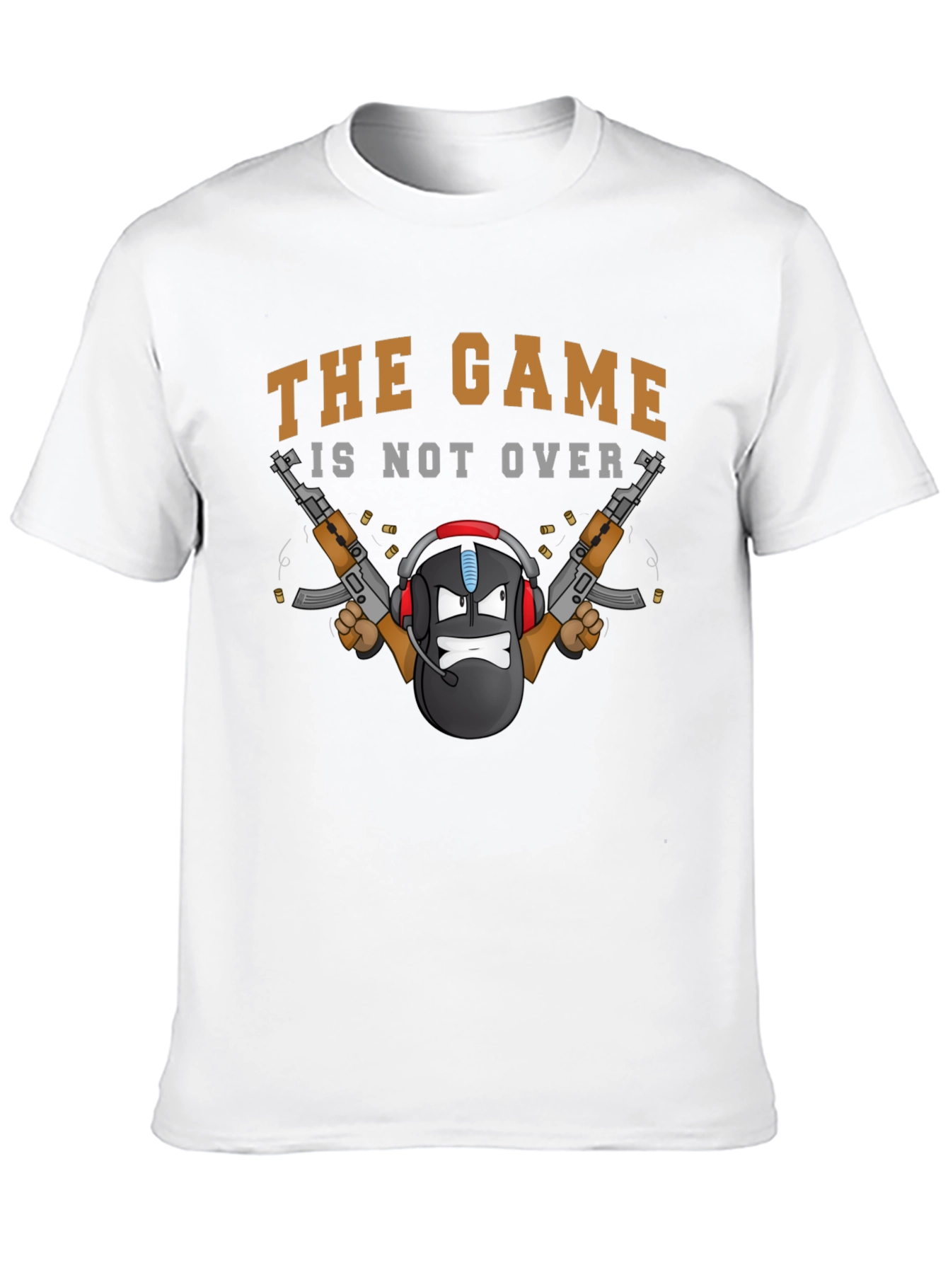 Black The Game Is Not Over T-Shirt view 10