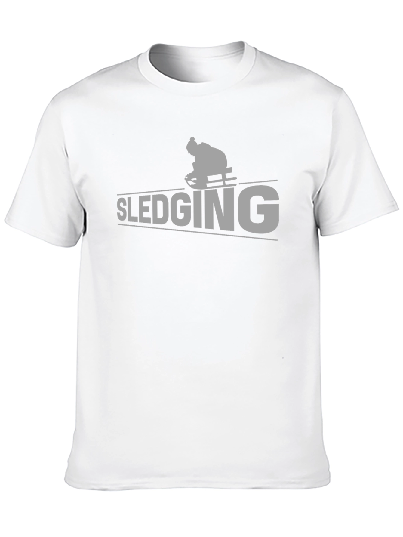 Black Sledging Graphic Tee - Winter Sport Shirt view 10