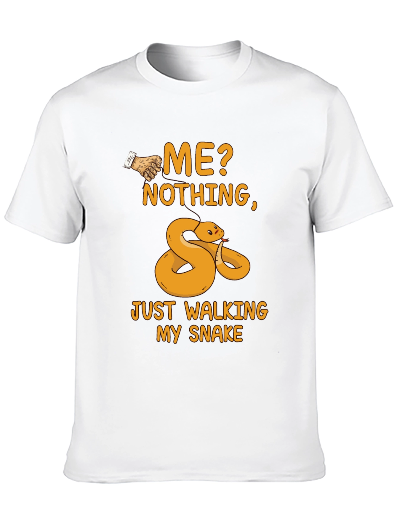 Black Walking My Snake Graphic Tee view 10