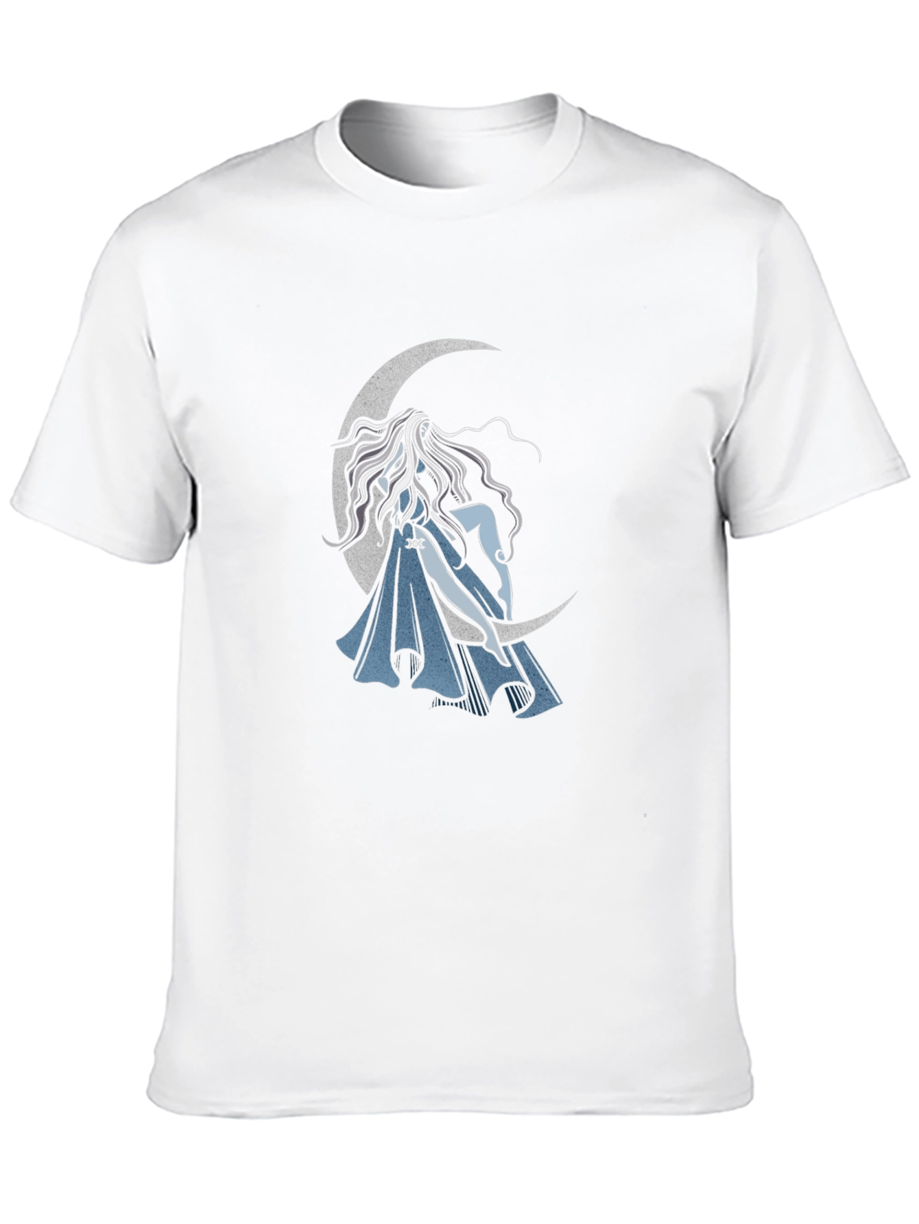 Black Mystic Moon Maiden Graphic Tee - Black view 10