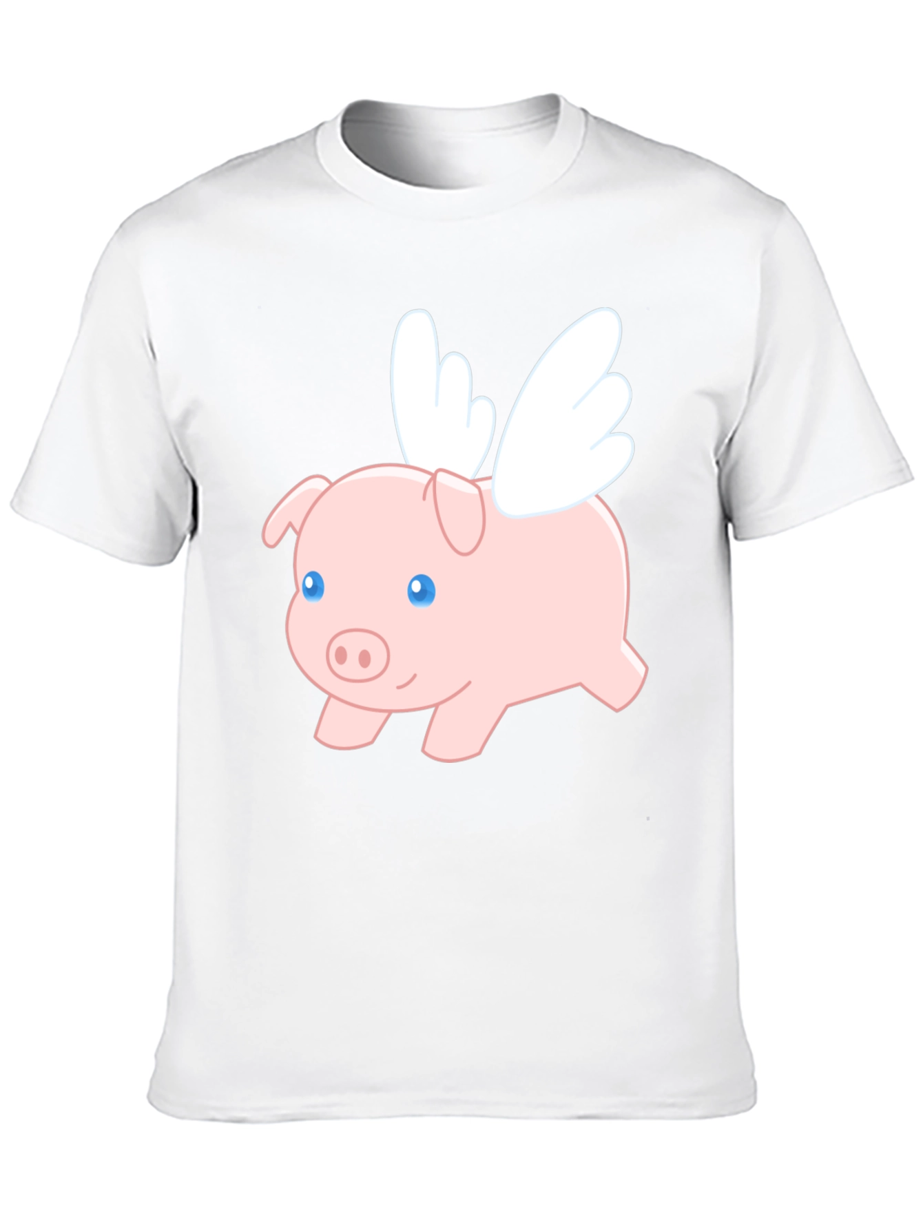 Black Flying Pig Graphic T-Shirt view 10