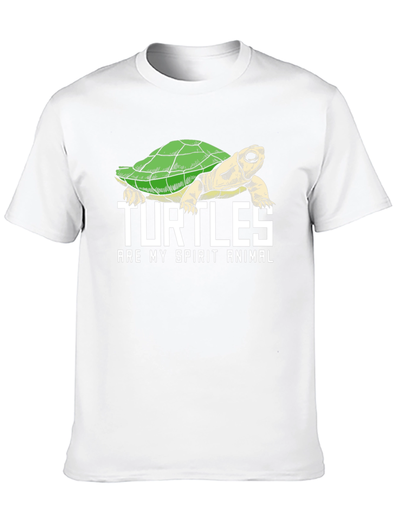 Black Turtle Spirit Animal Graphic Tee - Black Cotton Blend view 10