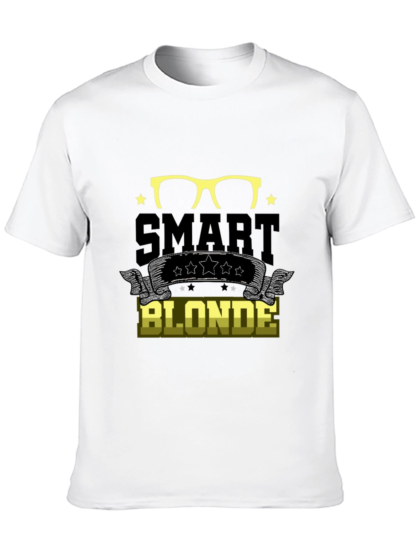 Black Smart Blonde T-Shirt Funny Graphic Tee view 10