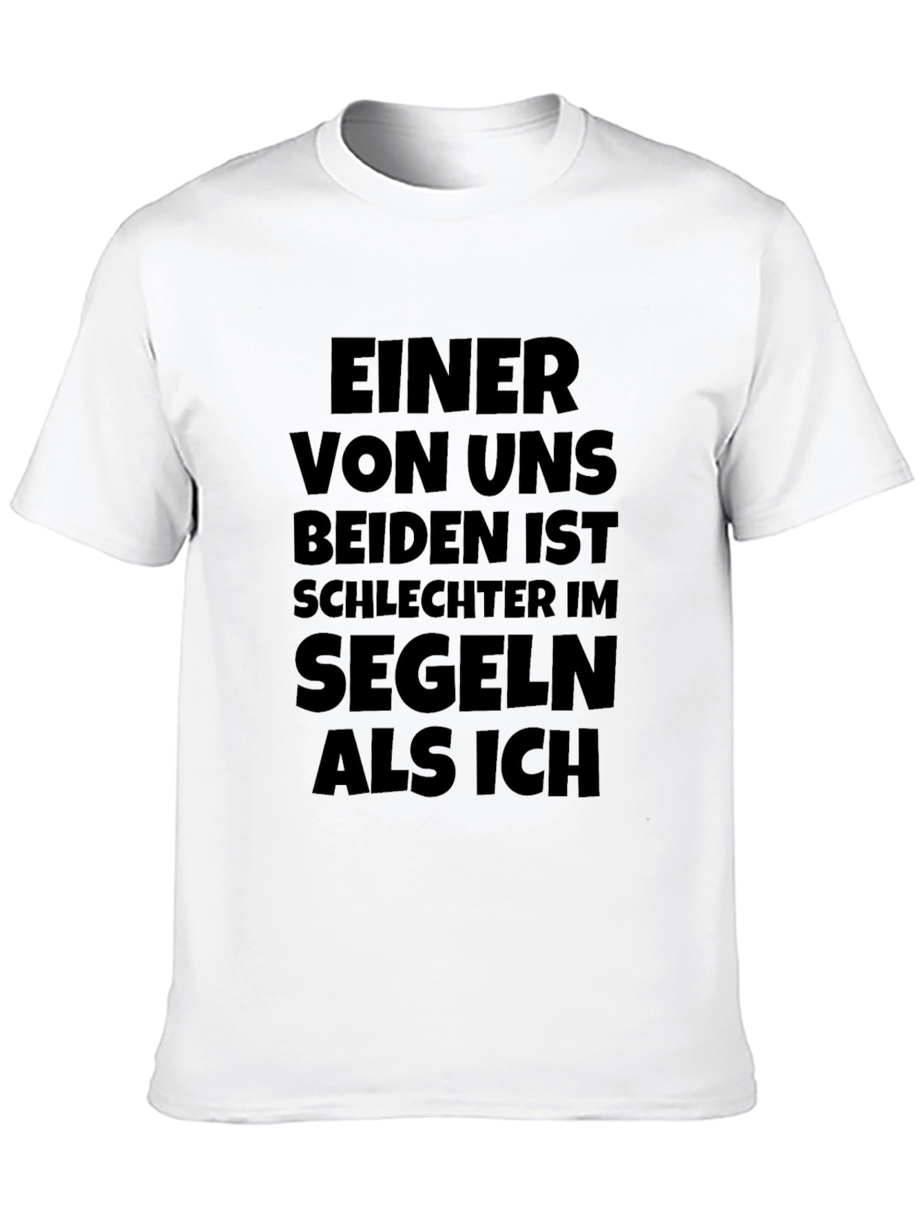 Black Funny German Sailing T-Shirt - Einer Von Uns view 10