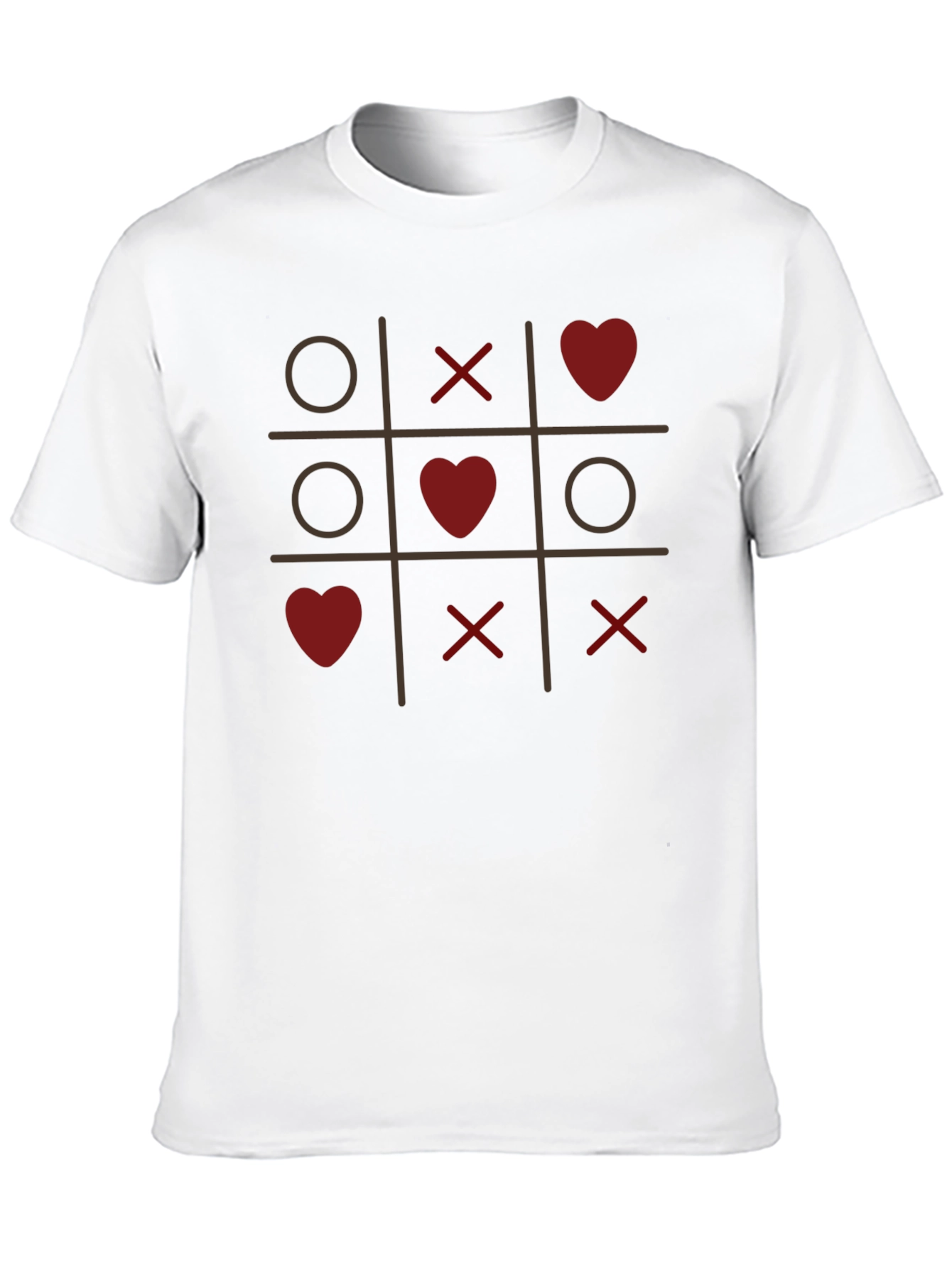 Black Tic-Tac-Toe Love T-Shirt - Valentine's Day Special view 10