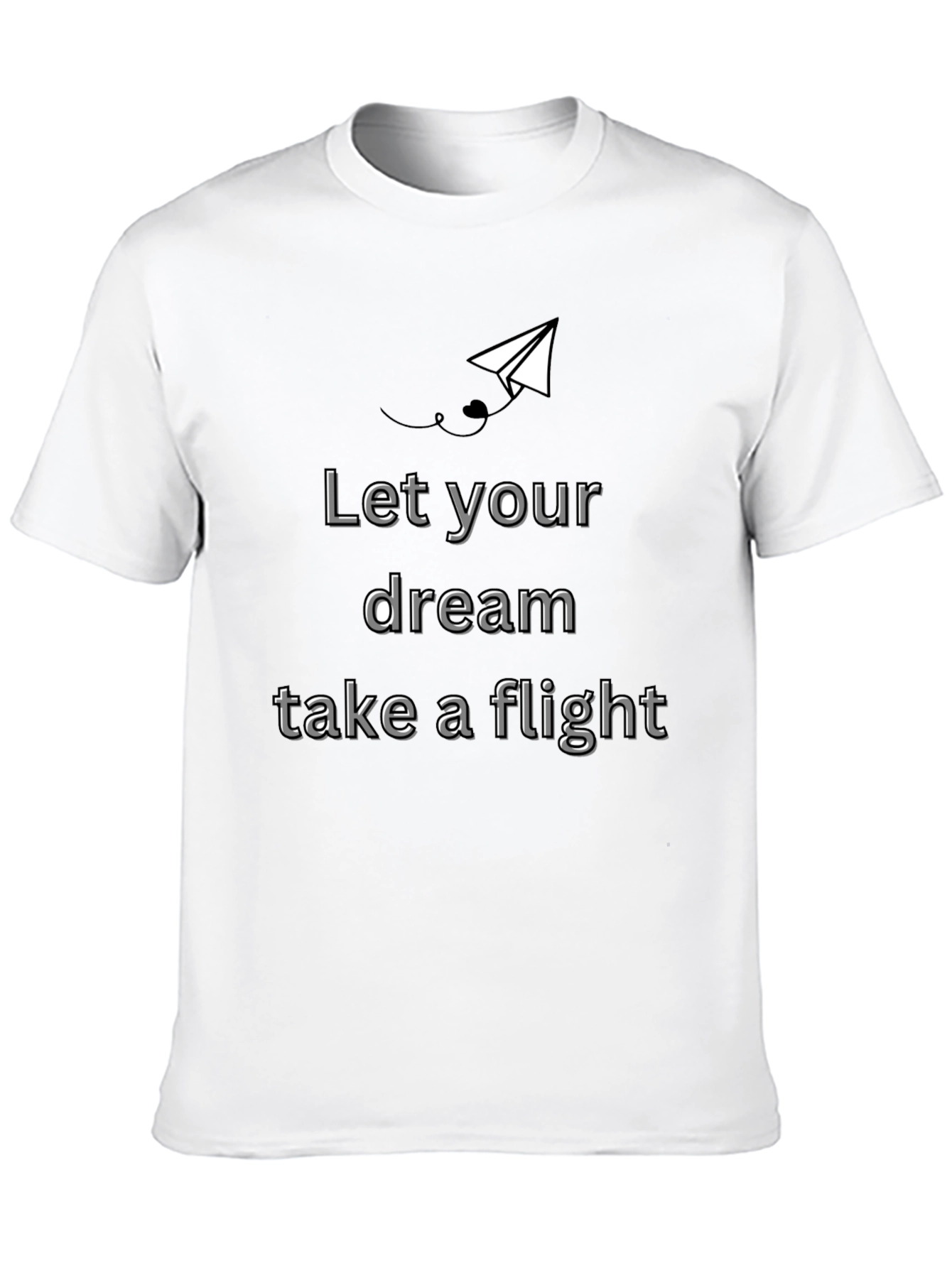 Black Dream Flight T-Shirt - Motivational Design view 10