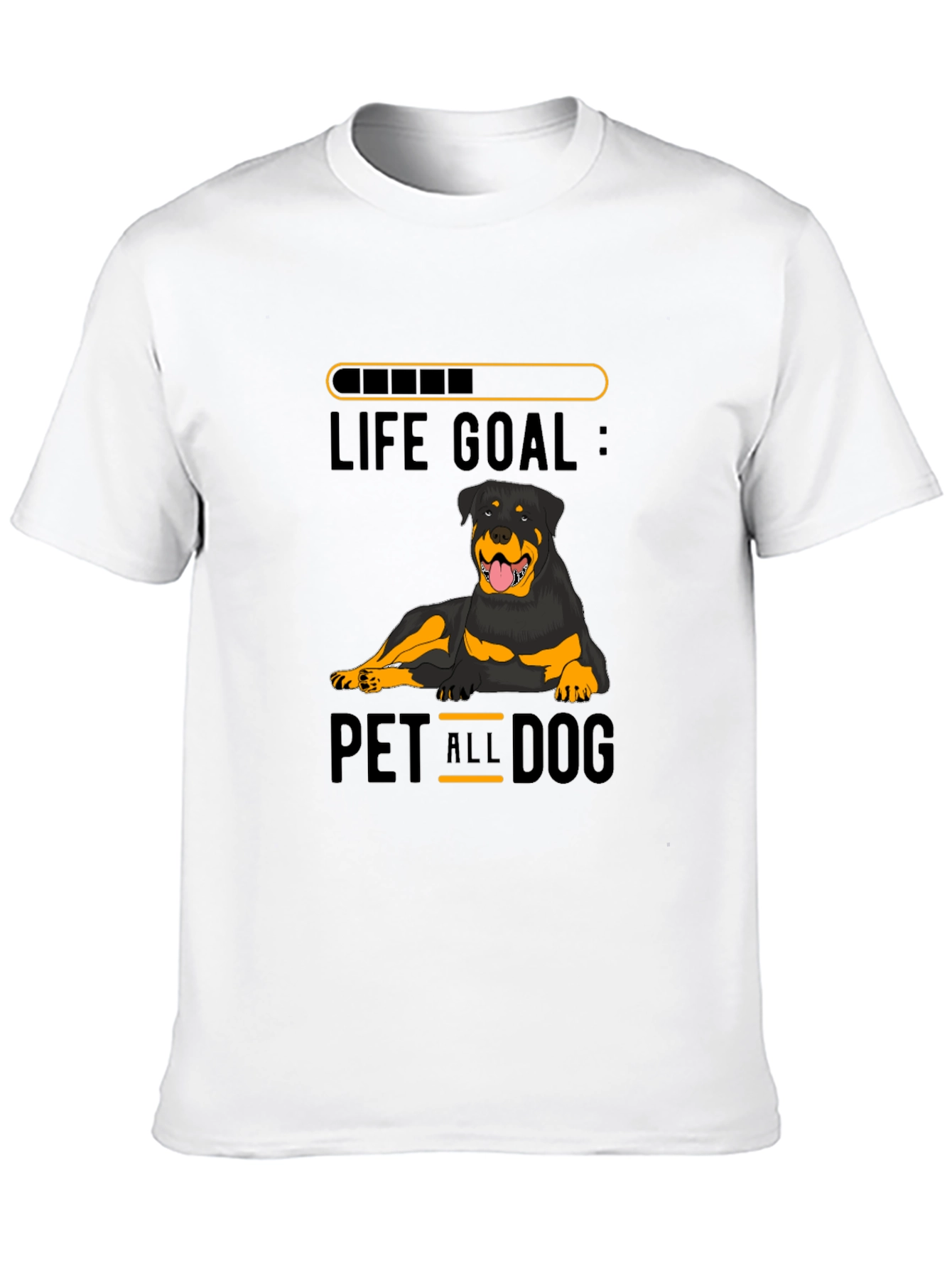Black Life Goal: Pet All Dogs T-Shirt view 10