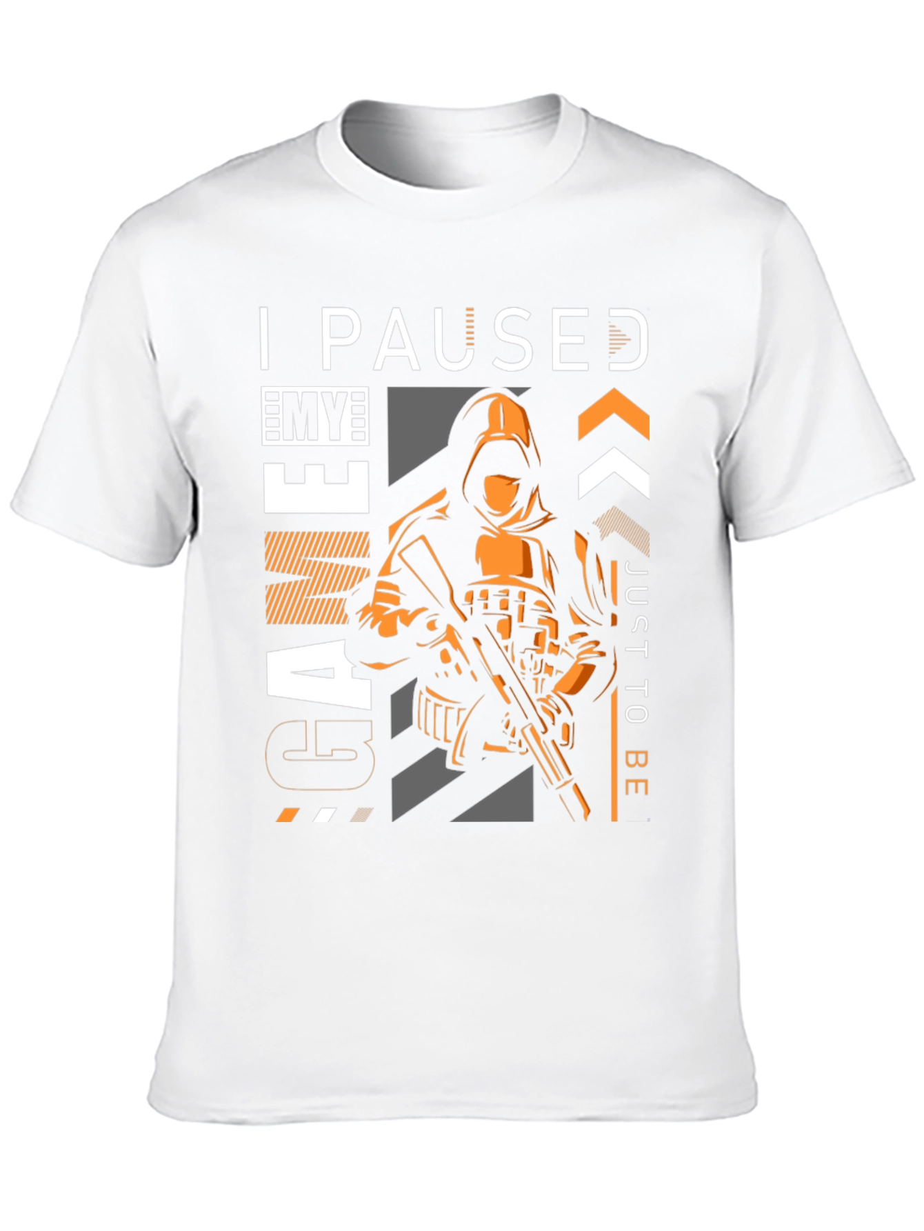 Black I Paused My Game T-Shirt view 10