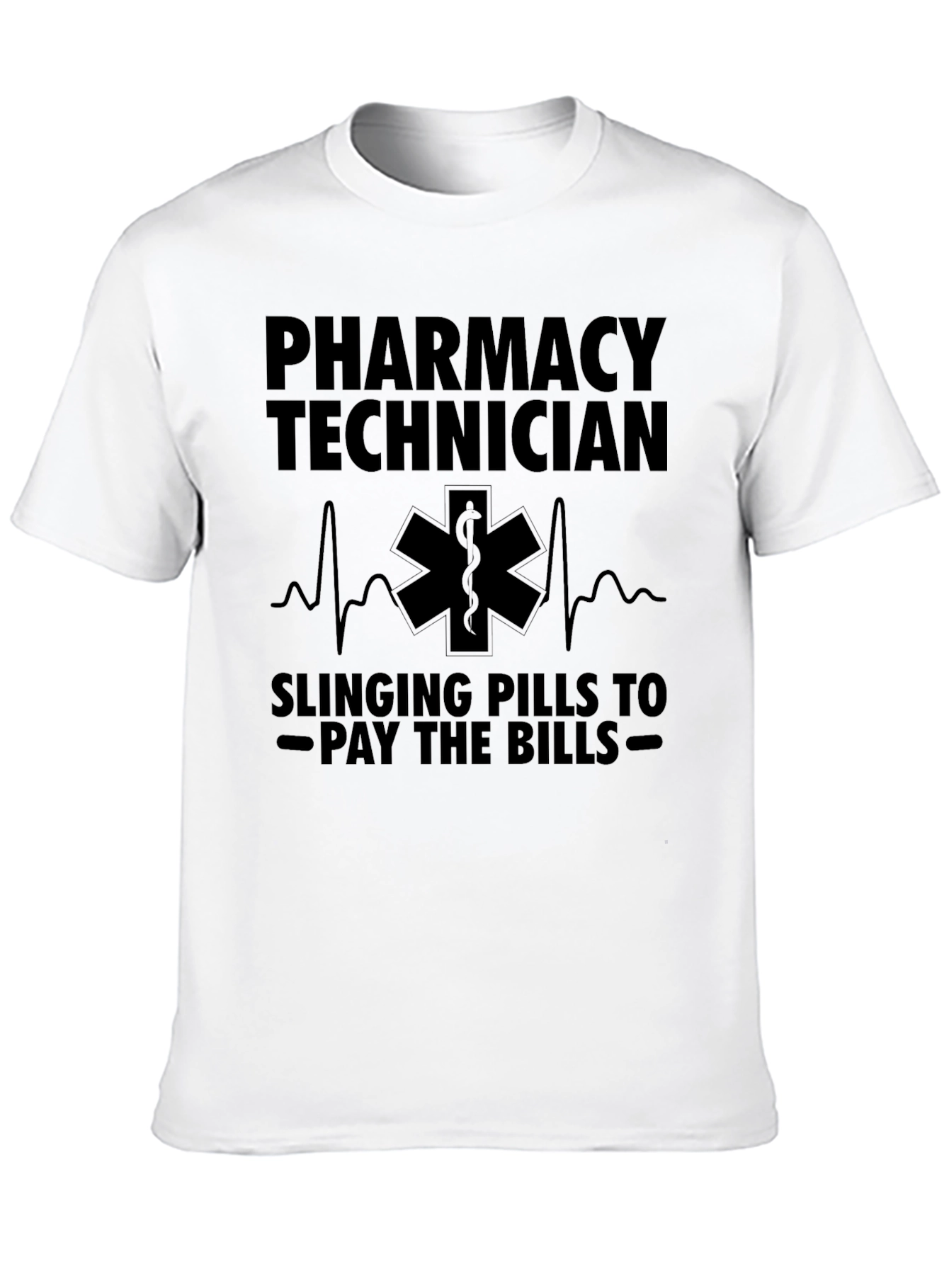 Black Pharmacy Tech T-Shirt, Slinging Pills to Pay Bills view 10