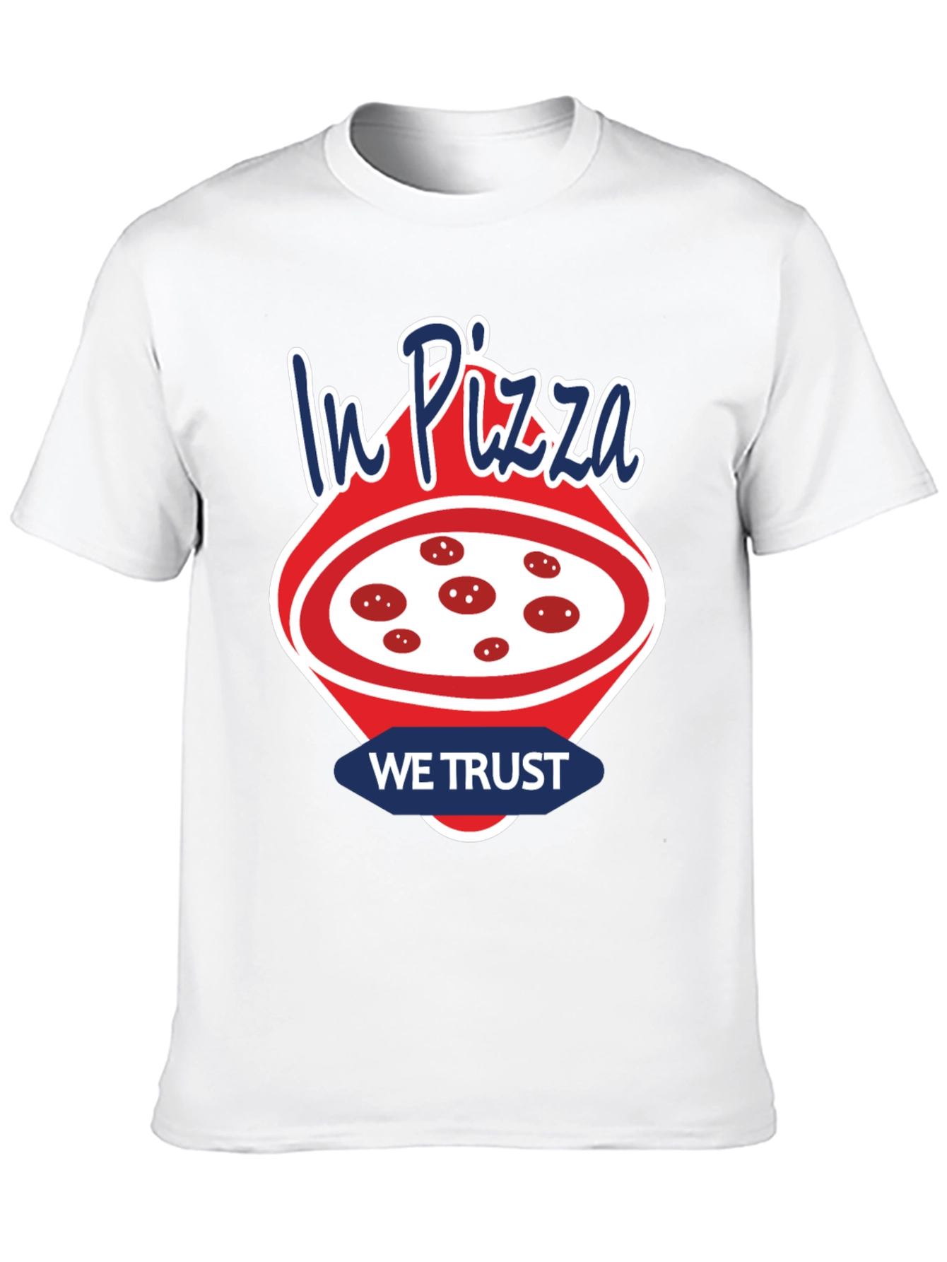 Black In Pizza We Trust T-Shirt - Funny Foodie Tee view 10