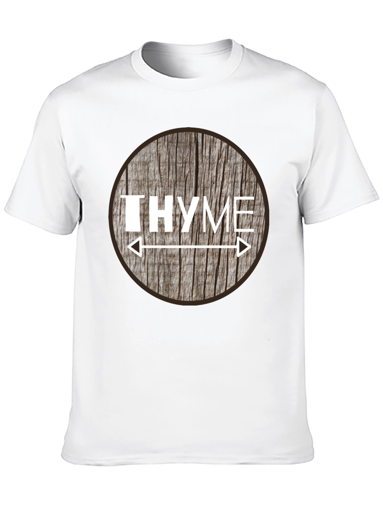 Black Funny Thyme Herb Pun T-Shirt view 10