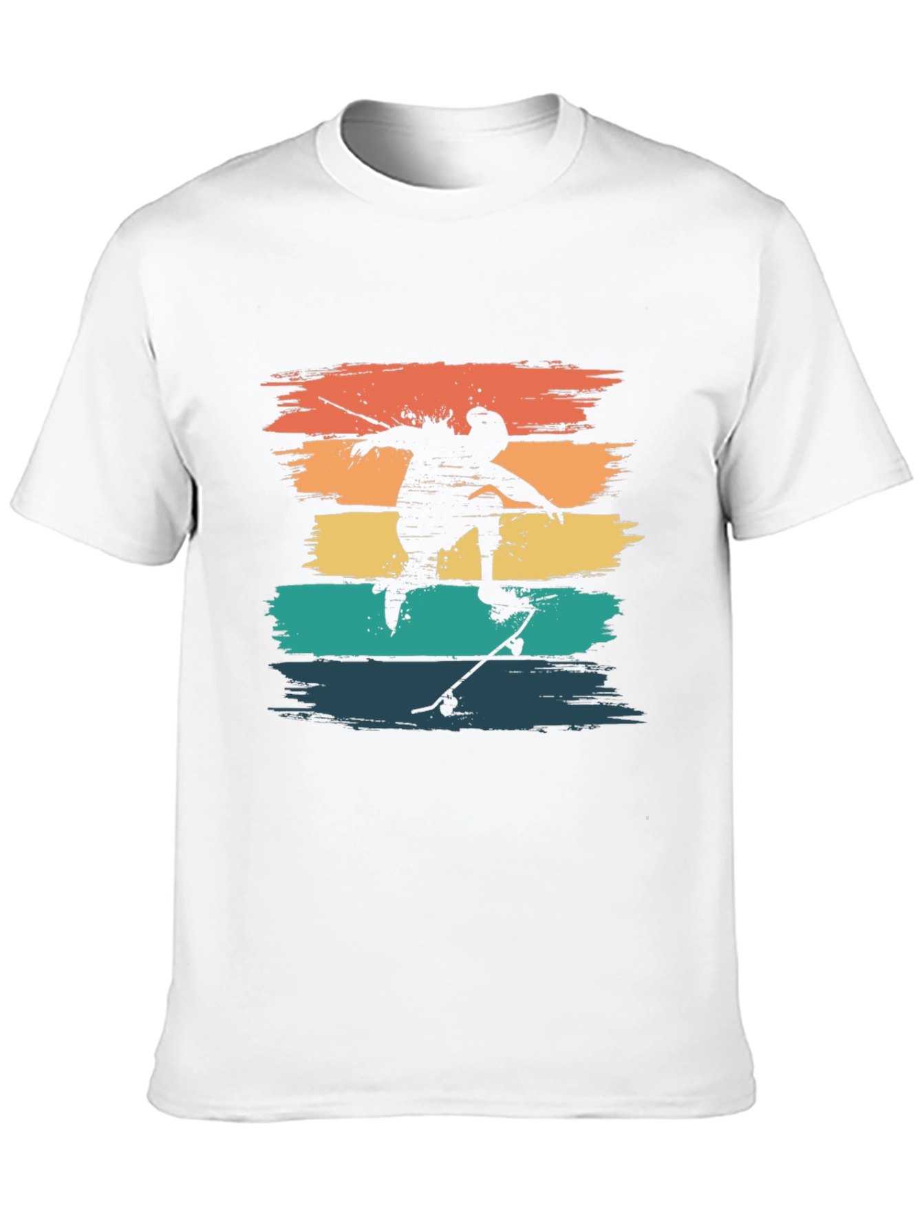 Black Retro Skateboarder Tee - Vintage Style T-Shirt view 10