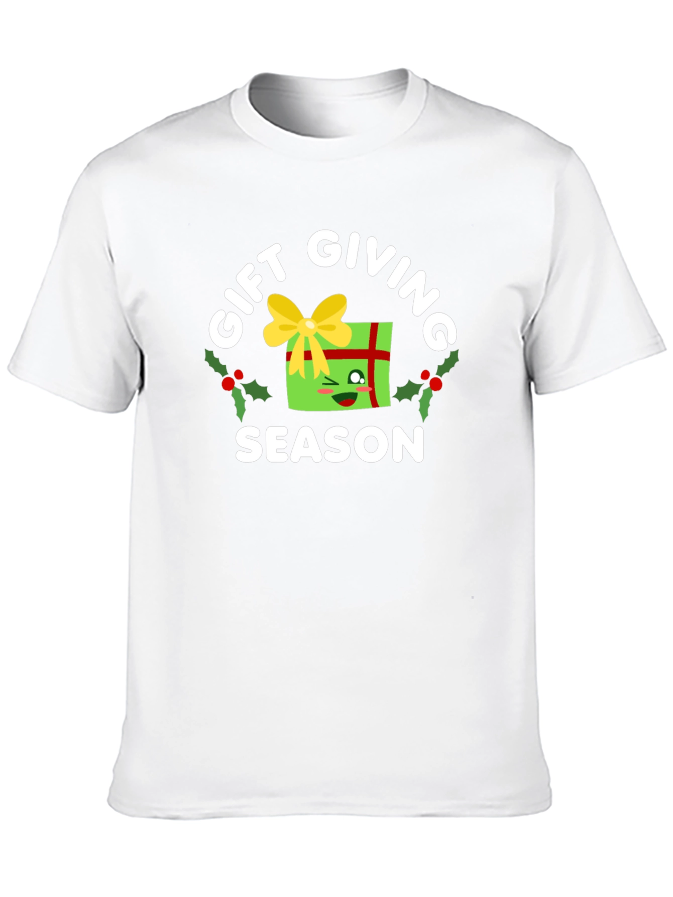 Black Gift Giving Season Holiday Graphic Tee view 10