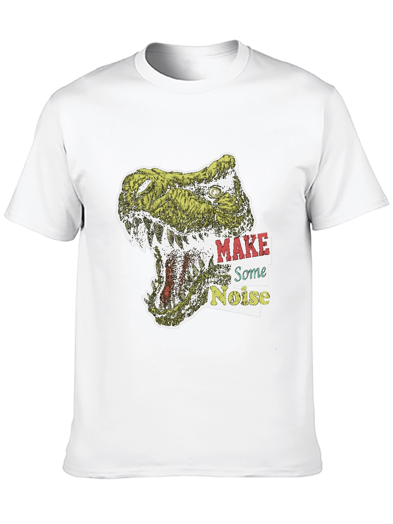 Black Dino Roar Graphic Tee - Make Some Noise T-Shirt view 10
