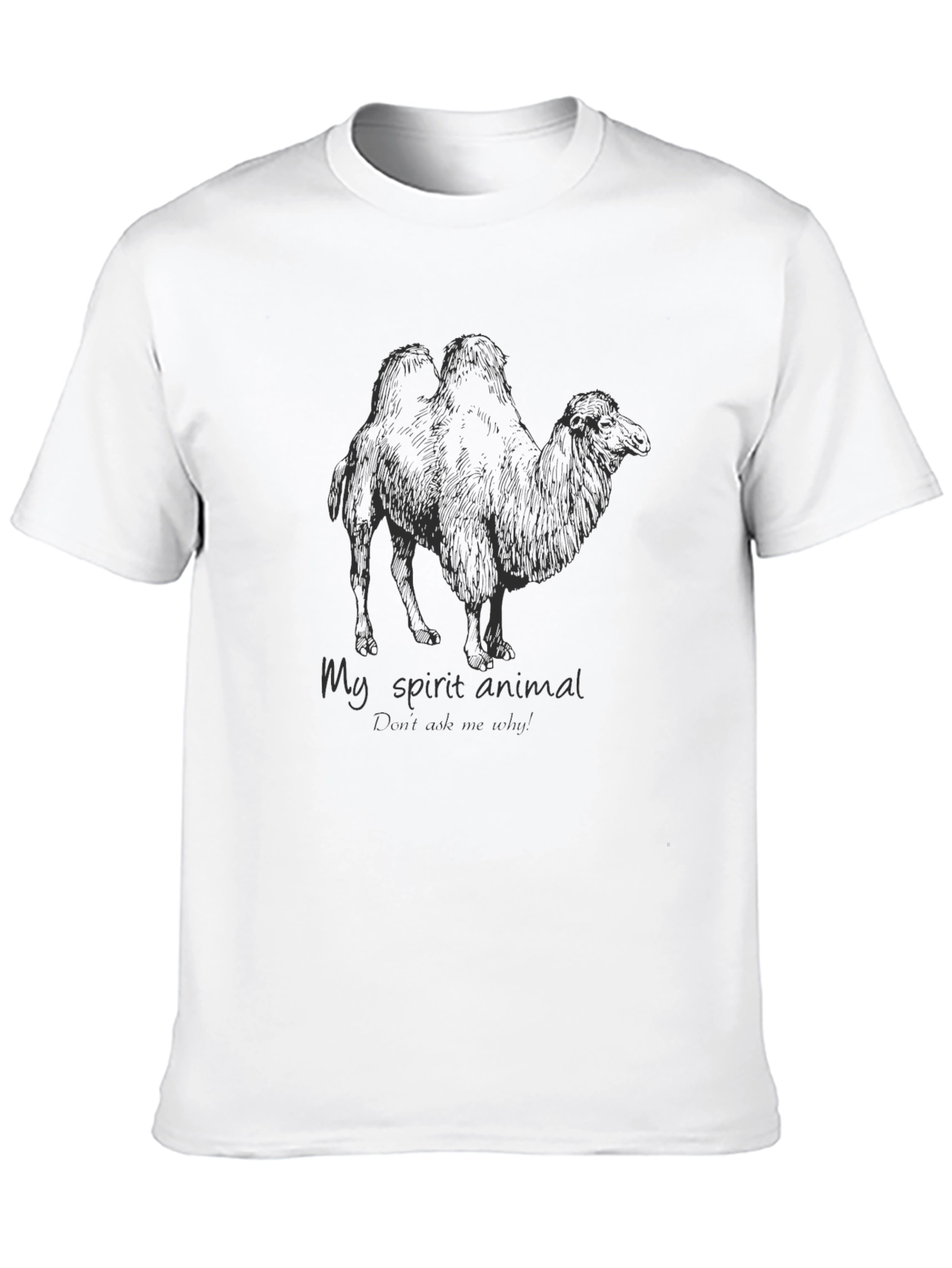 Black Camel Spirit Animal Graphic T-Shirt view 10