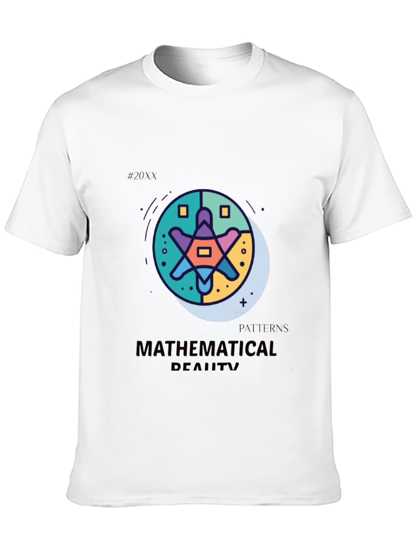 Black Mathematical Reality Graphic T-Shirt view 10
