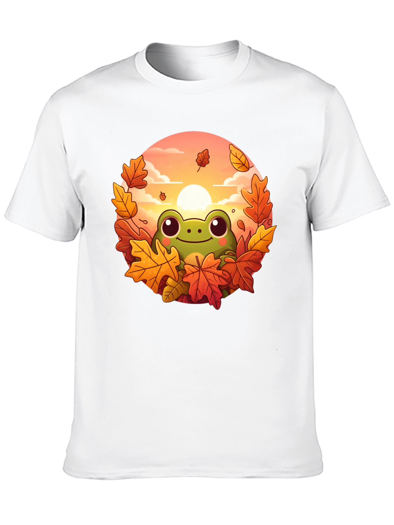 Black Fall Frog Graphic Tee - Autumn Vibes view 10