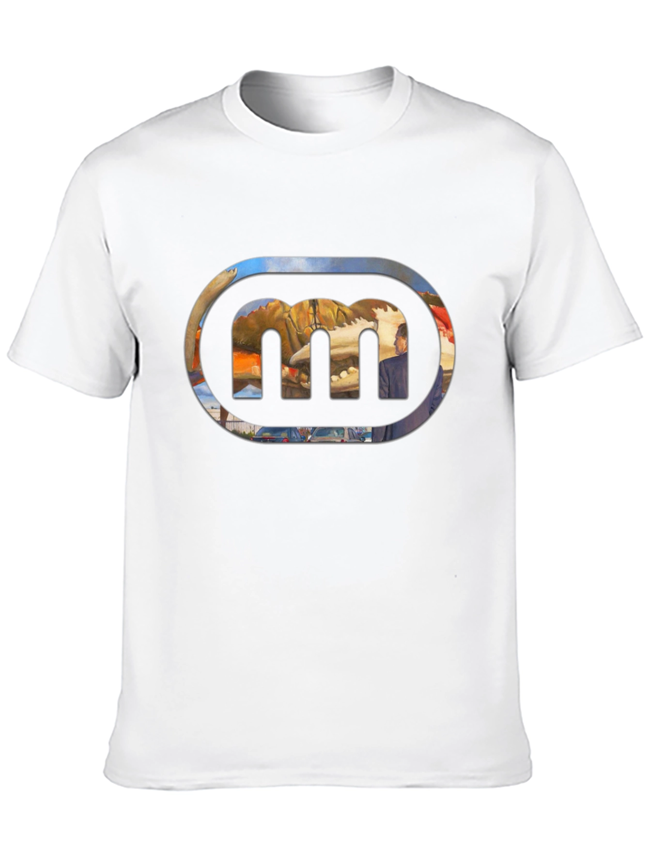 Black Black Tee with Abstract Graphic view 10