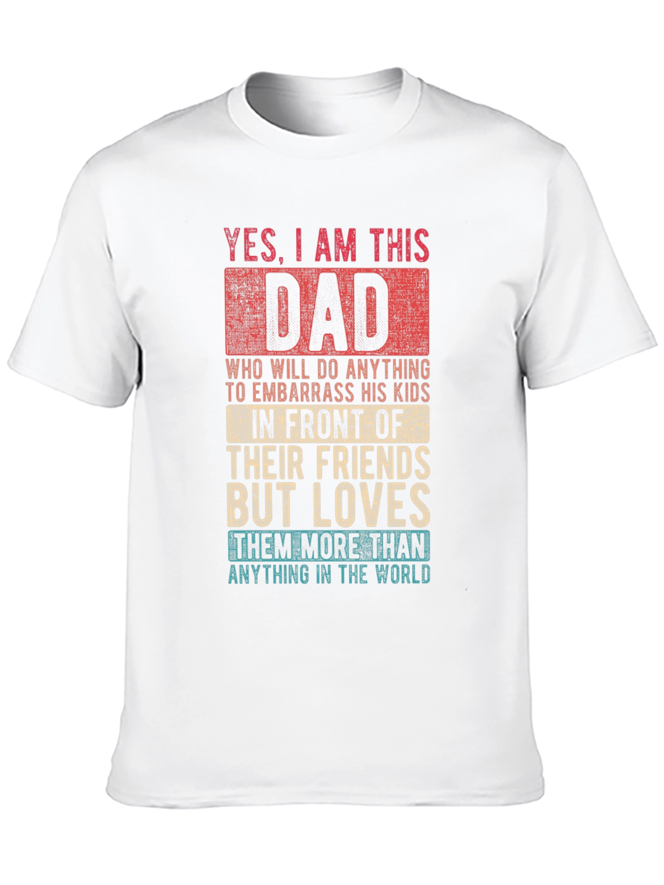 Black Funny Dad T-Shirt - Embarrassing Dad view 10