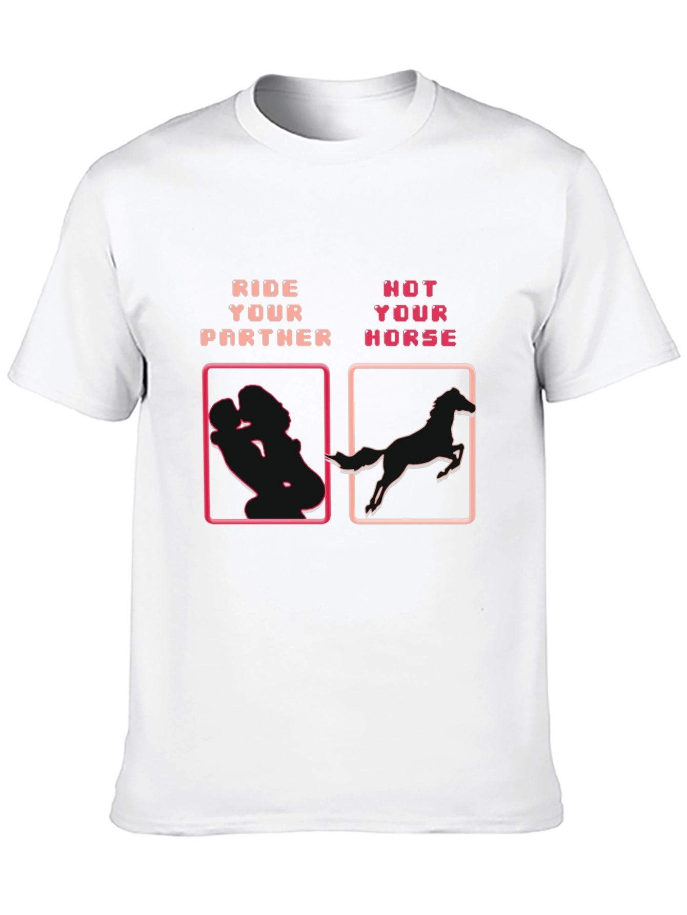 Black Ride Your Partner T-Shirt - Adult Humor Graphic Tee view 10