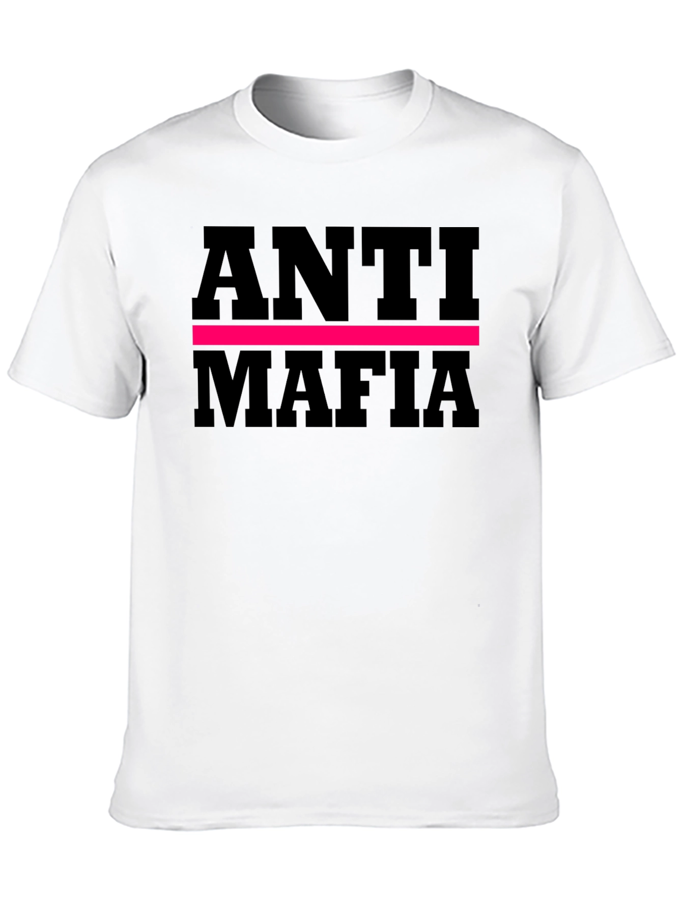 Black Anti Mafia Graphic Tee - Bold Statement Shirt view 10