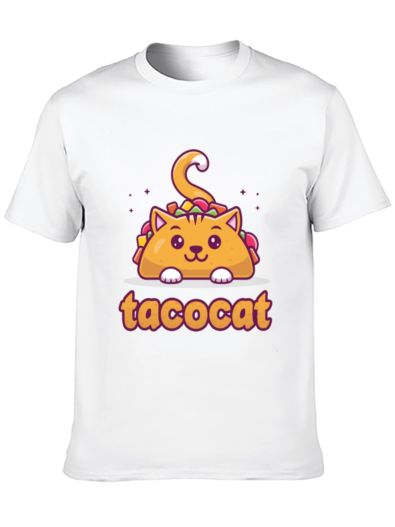 Black Taco Cat Graphic Tee - Novelty Shirt view 10