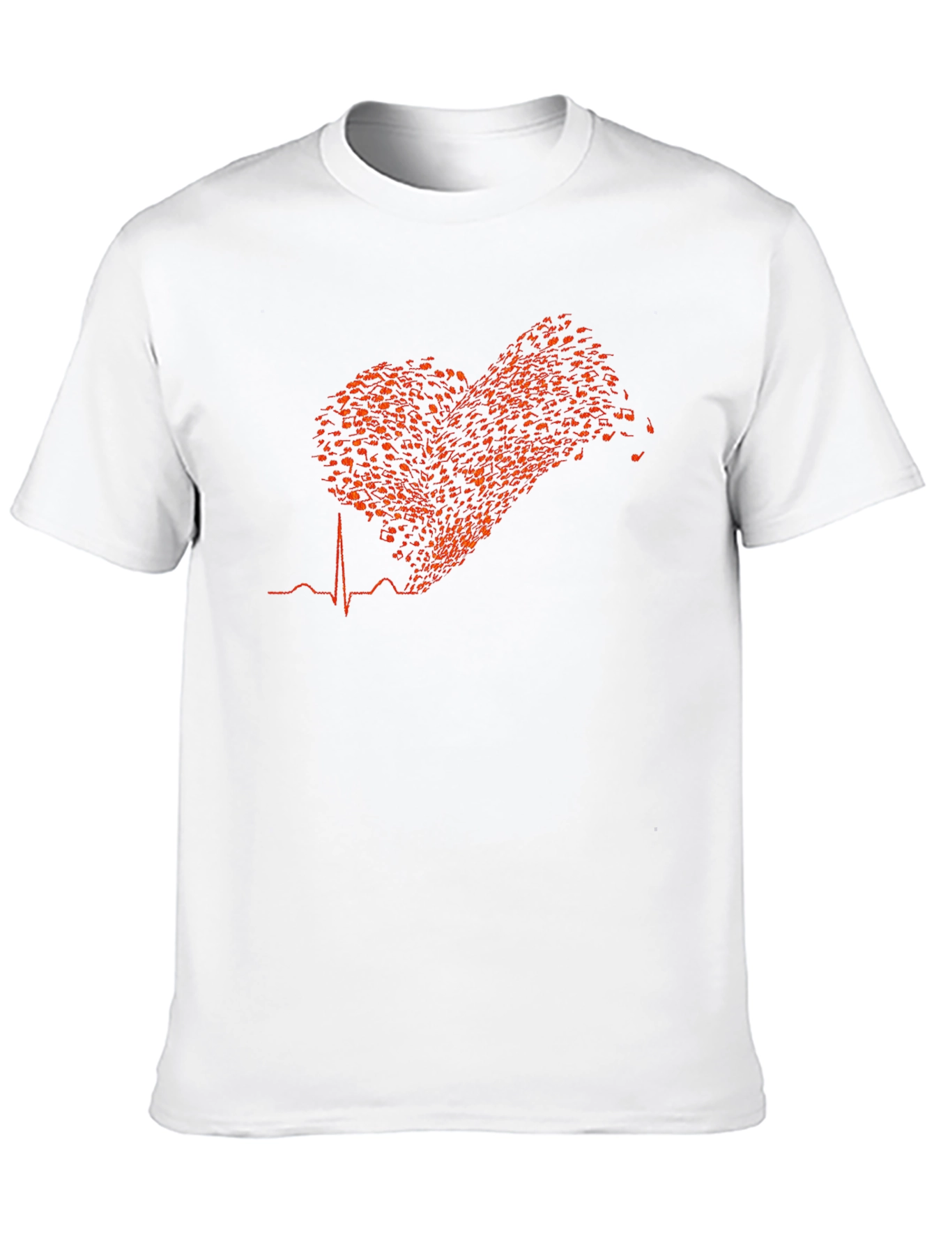 Black Musical Heartbeat T-Shirt - Black view 10