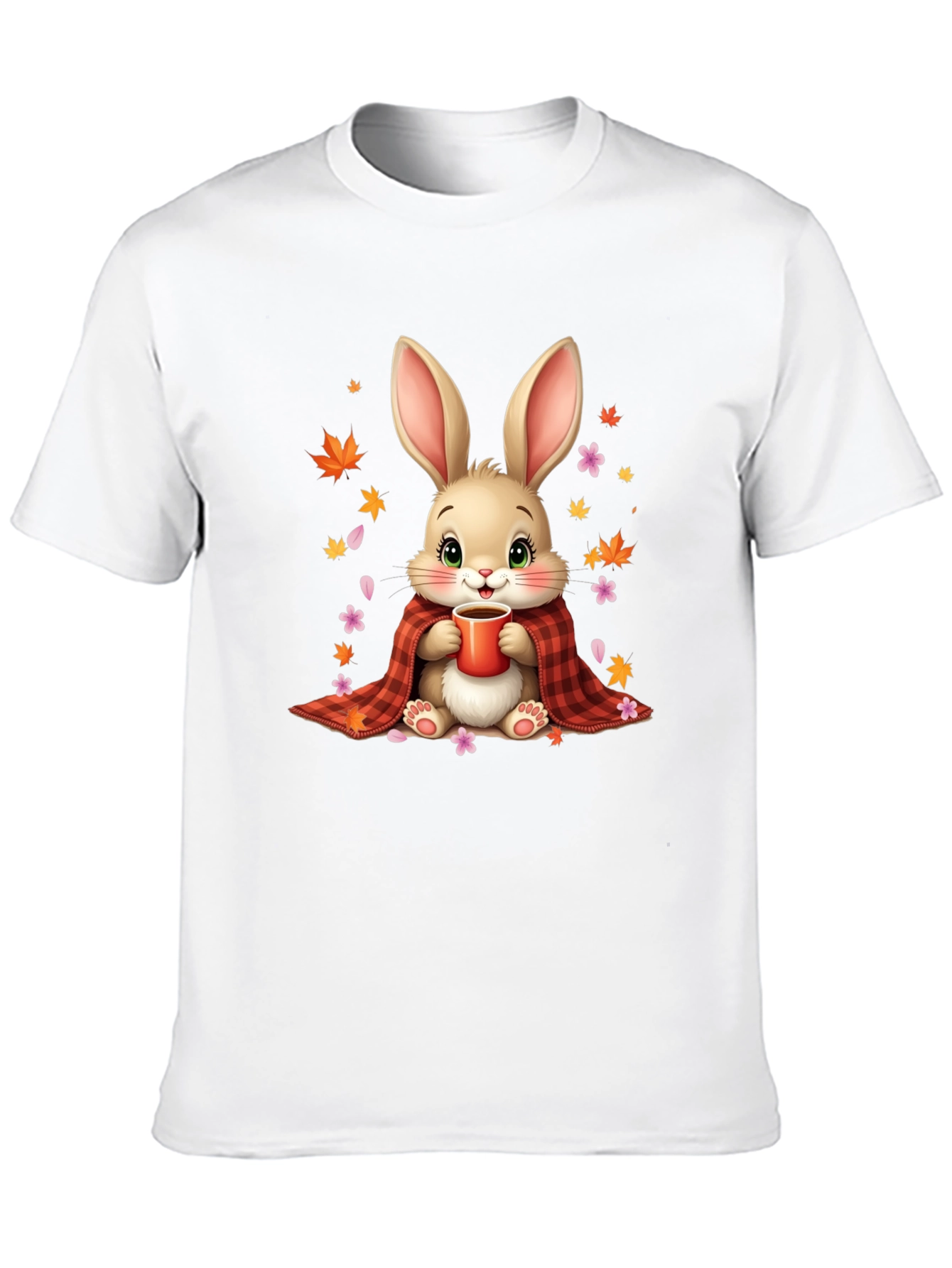 Black Cozy Bunny Graphic Tee view 10