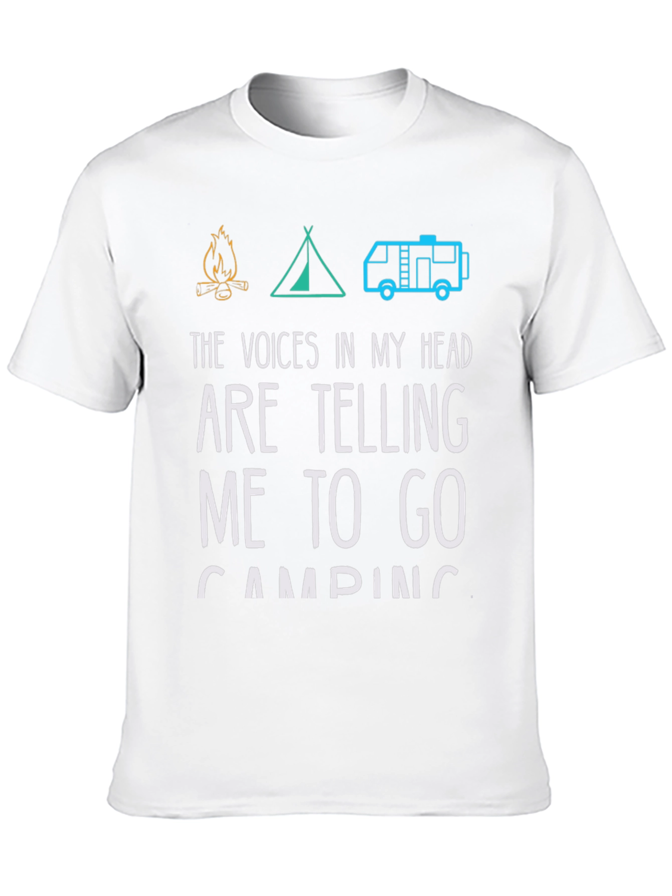 Black Voices in My Head Camping Tee view 10