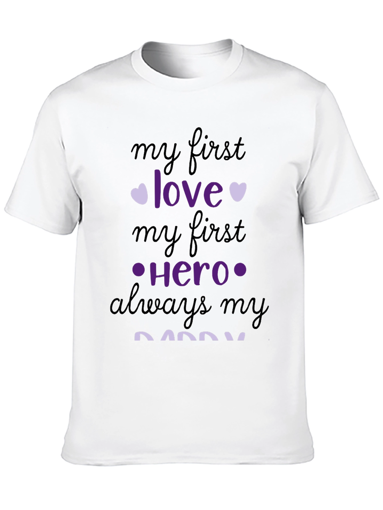Black My First Love, Hero Daddy Graphic Tee view 10