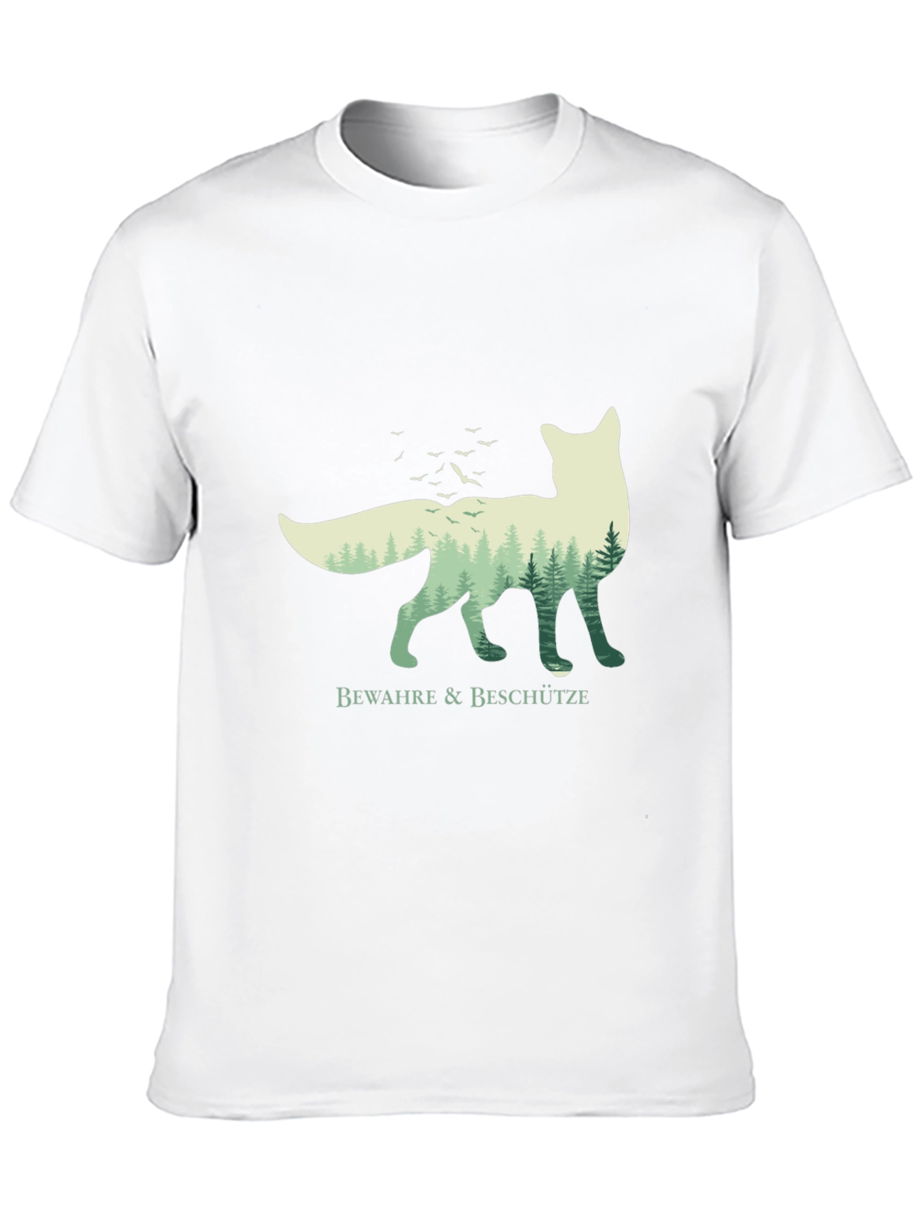 Black Nature Fox Graphic Tee - Bewahre & Beschütze view 10