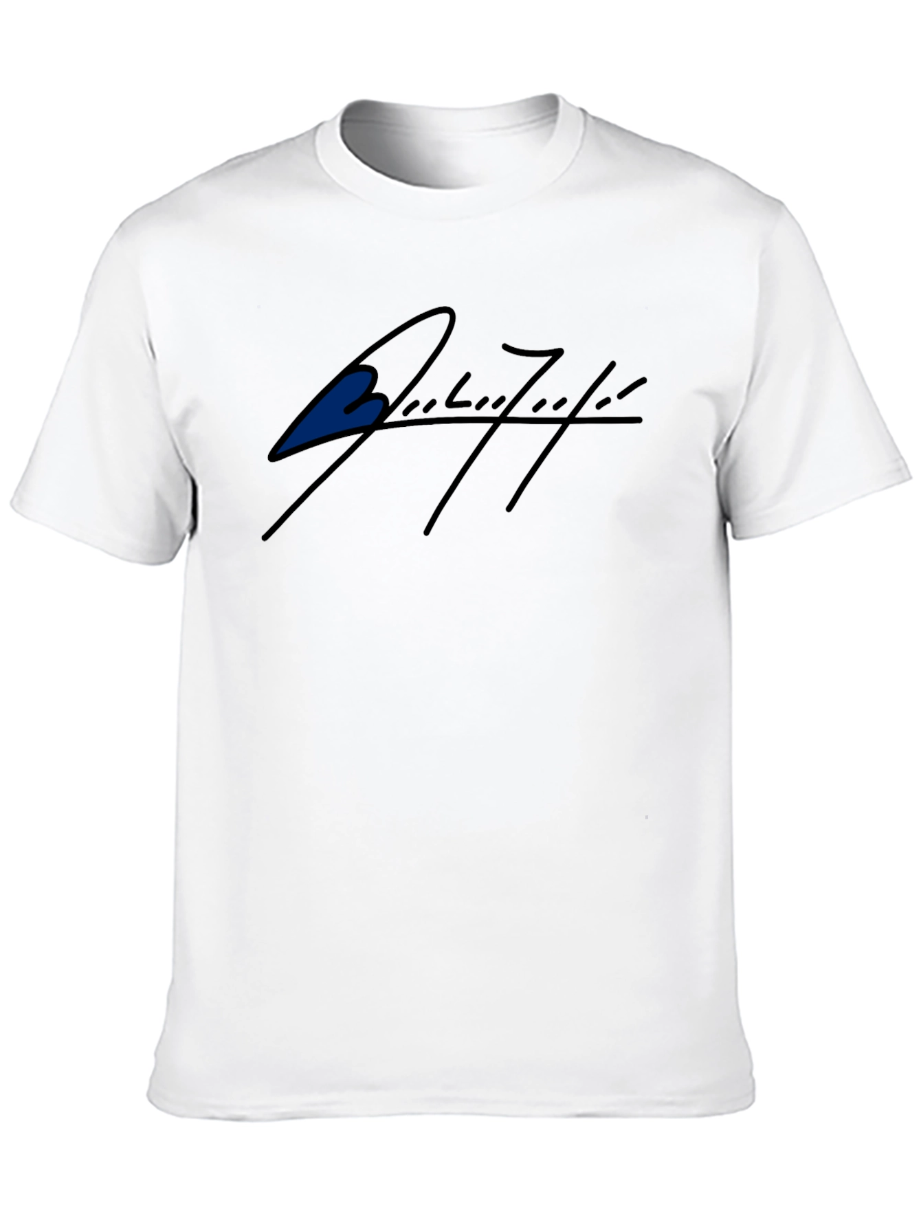 Black Black T-Shirt with Stylish Signature Graphic view 10