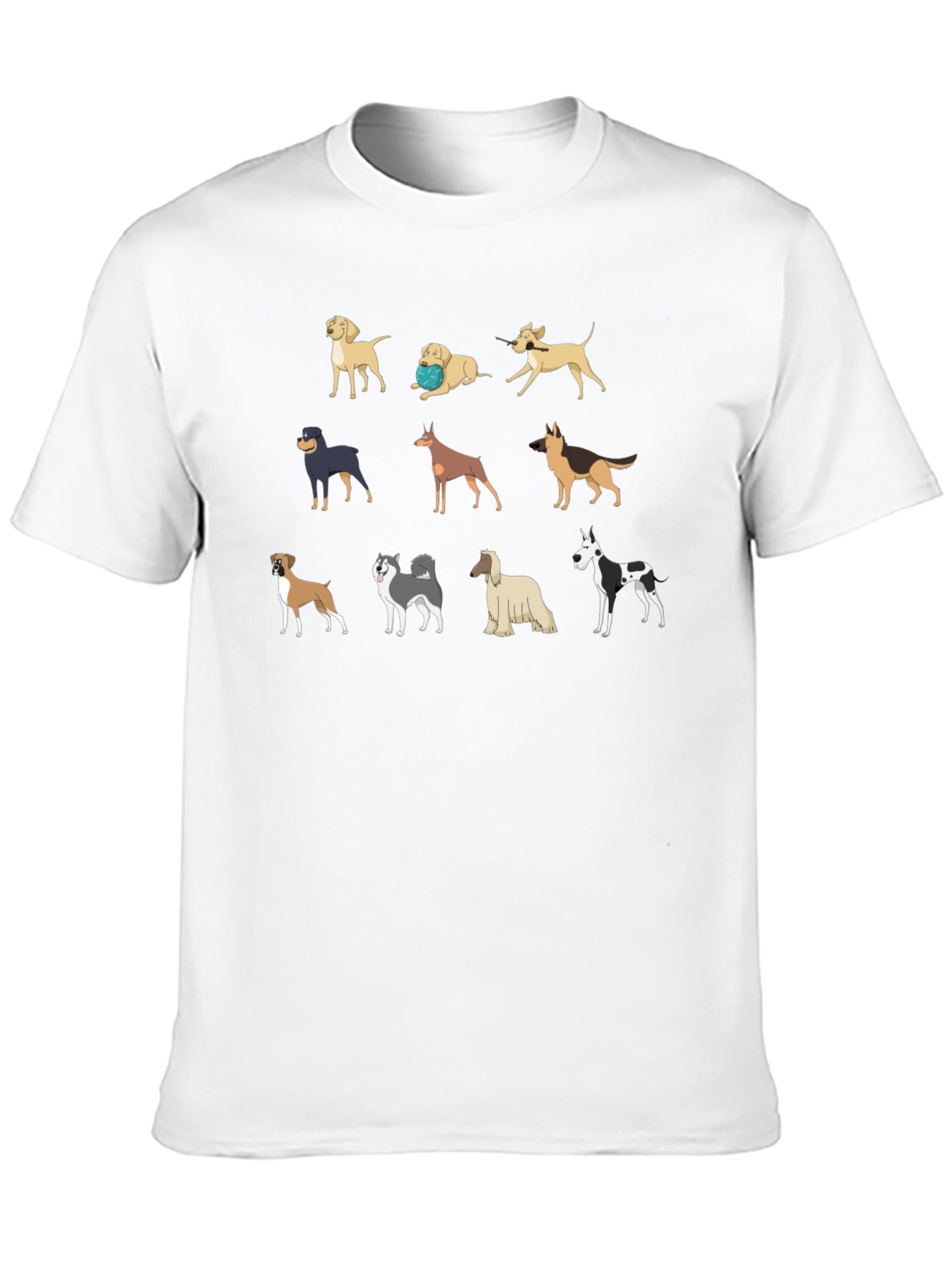 Black Dog Breed T-Shirt - Unique Canine Design view 10