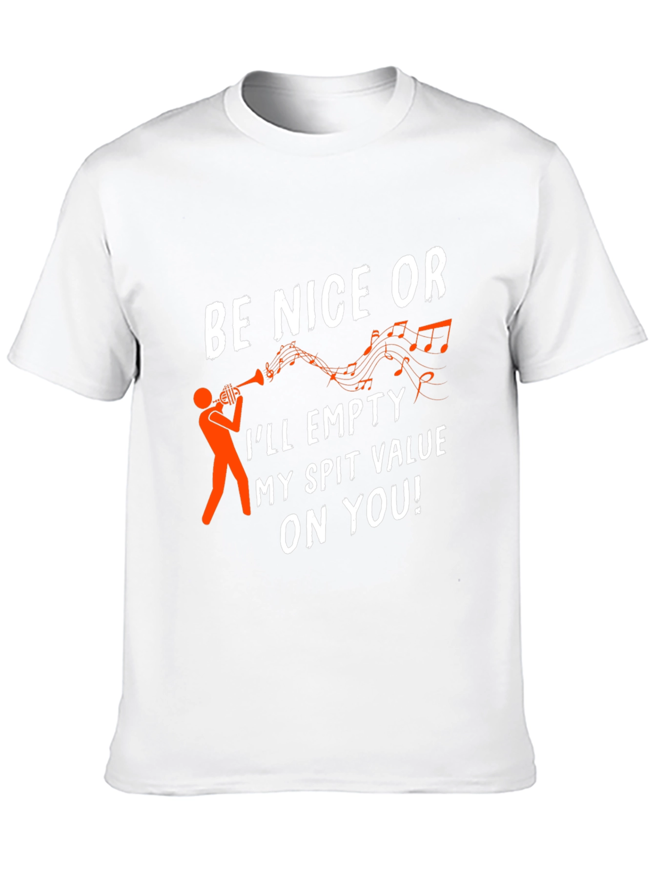 Black Be Nice Trumpet T-Shirt view 10