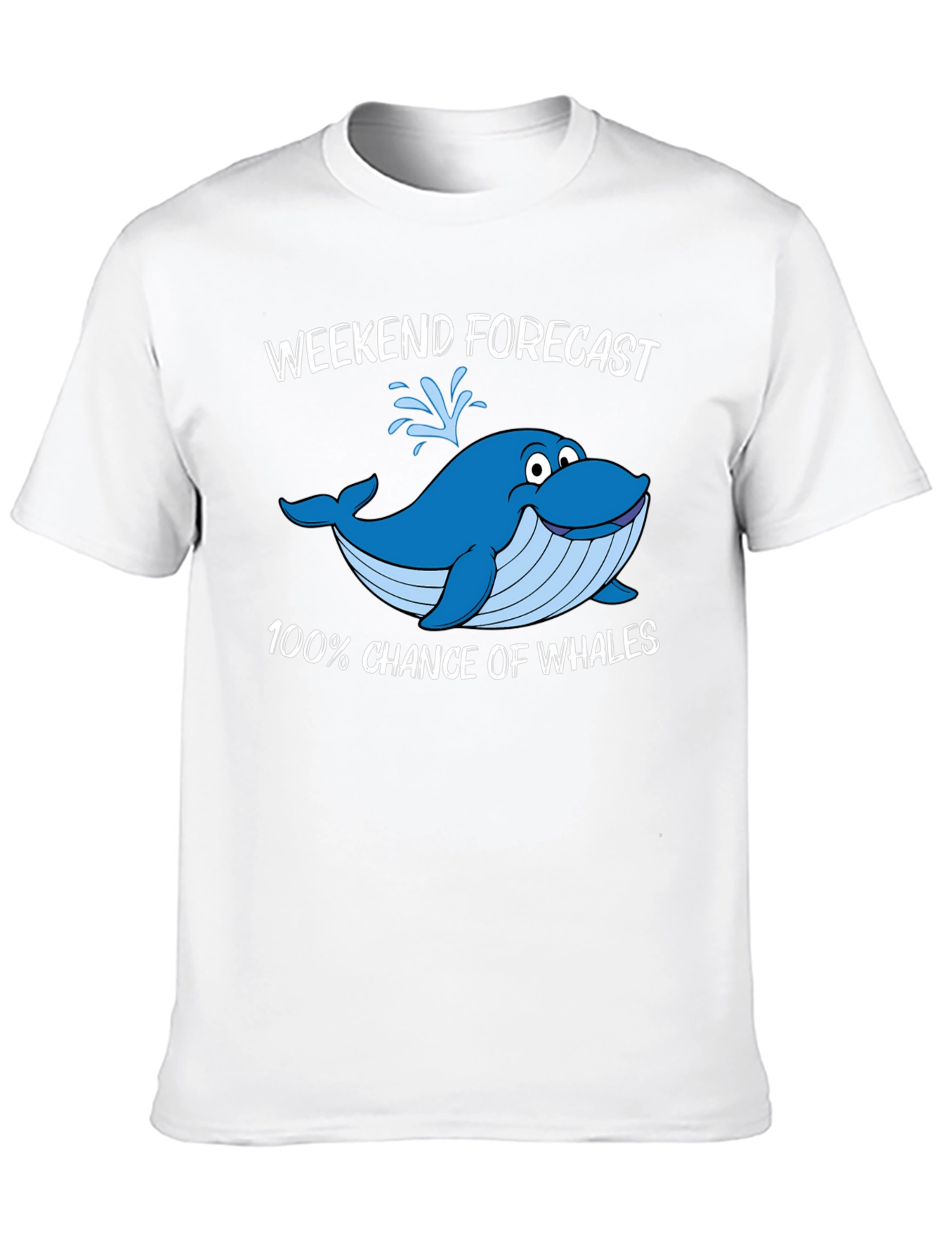 Black Weekend Forecast Whale Graphic T-Shirt view 10