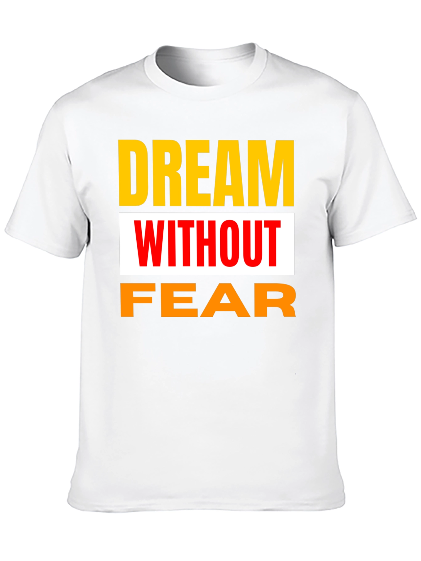 Black Dream Without Fear Black Graphic T-Shirt view 10
