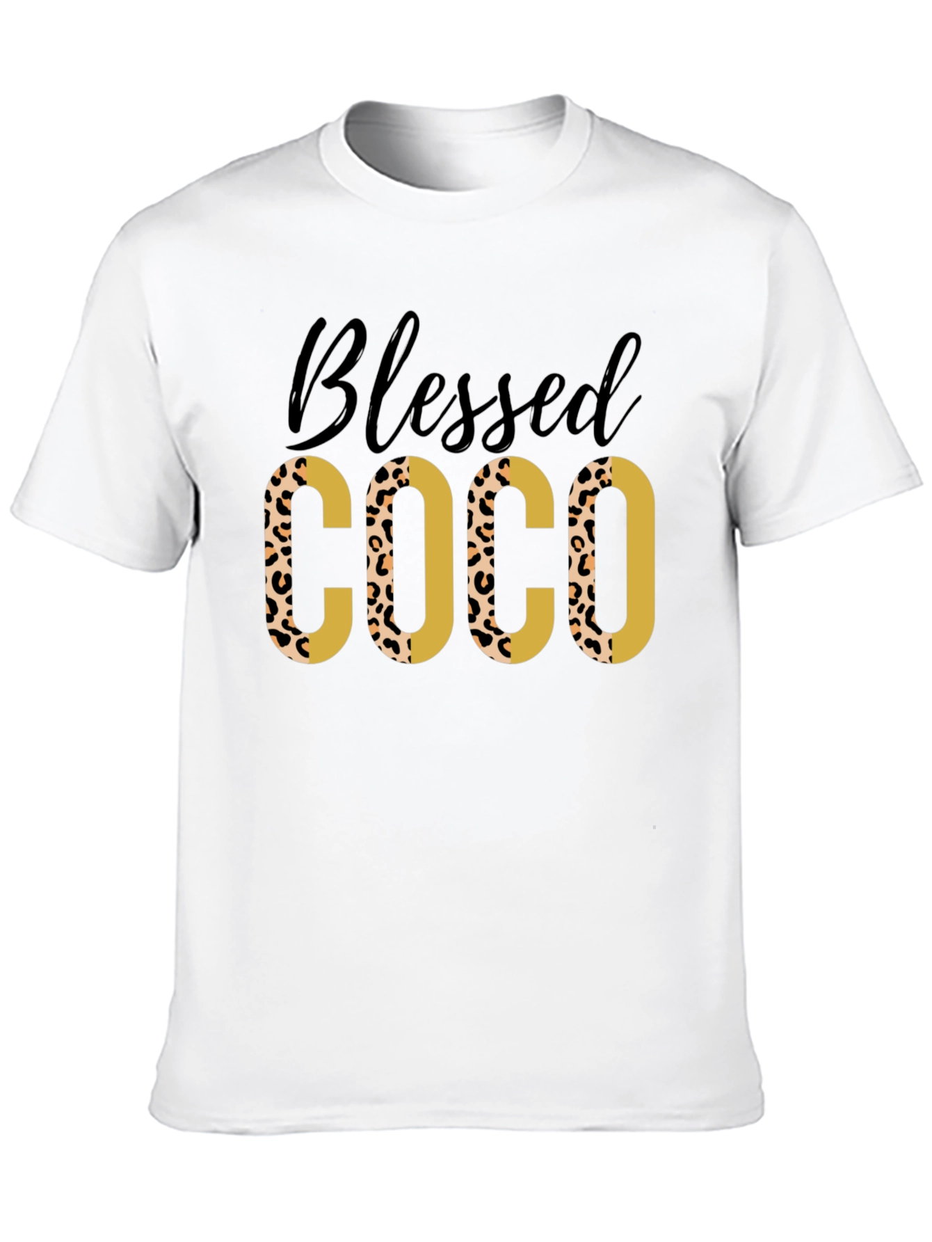 Black Blessed COCO Leopard Print Tee view 10