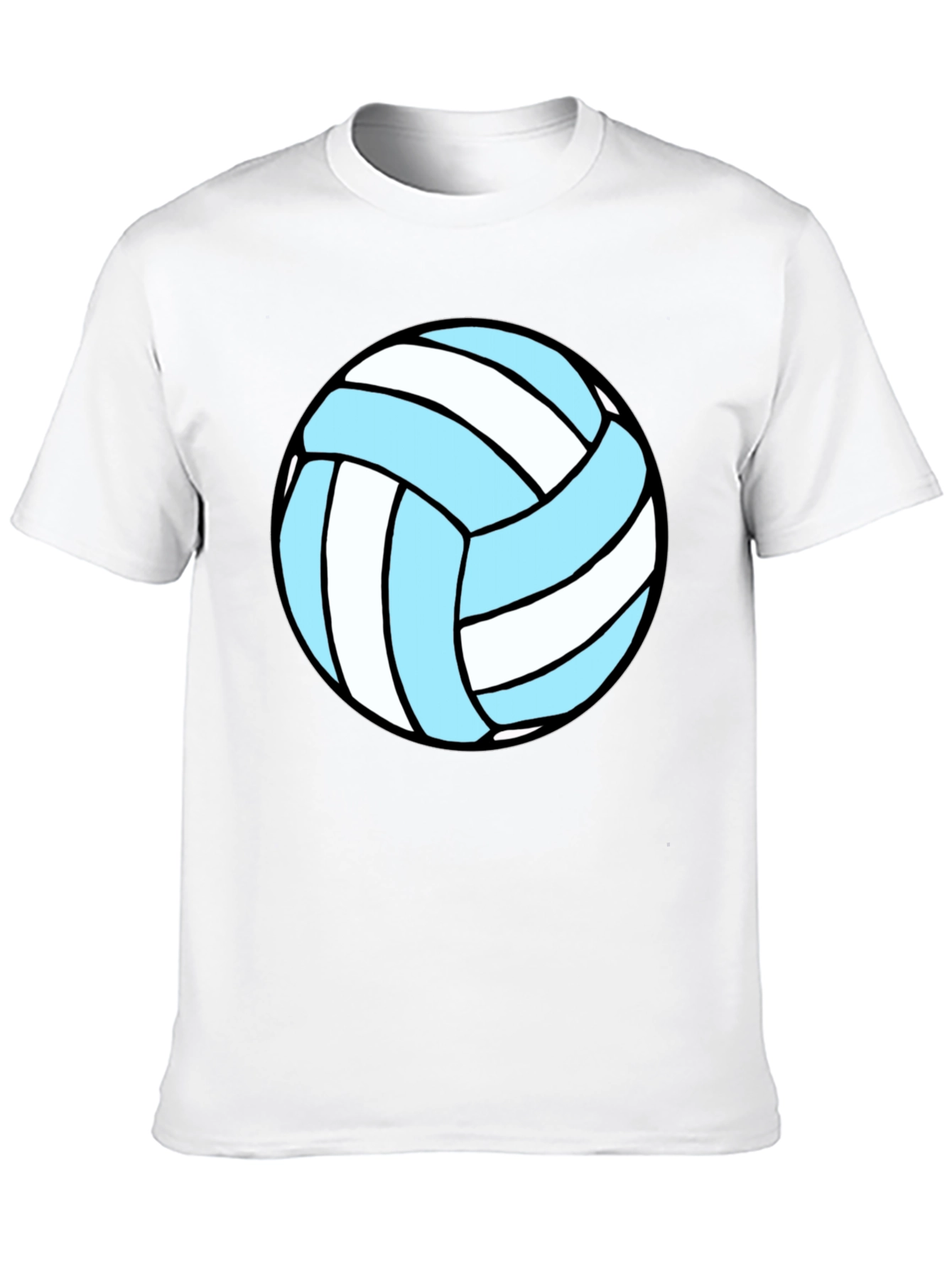 Black Volleyball Graphic Tee - Black Cotton Blend view 10