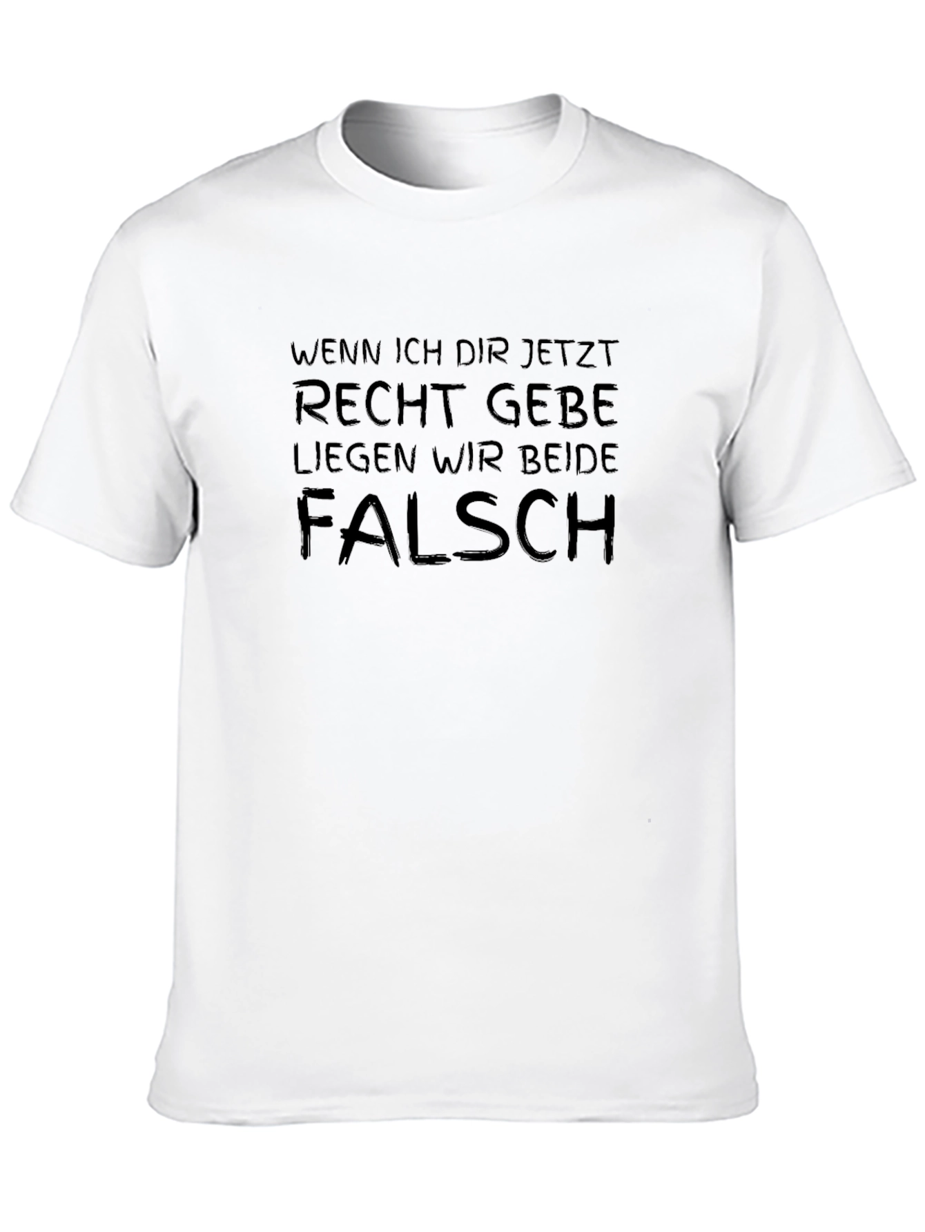 Black Funny German Slogan Tee - When I Agree You Are Wrong view 10