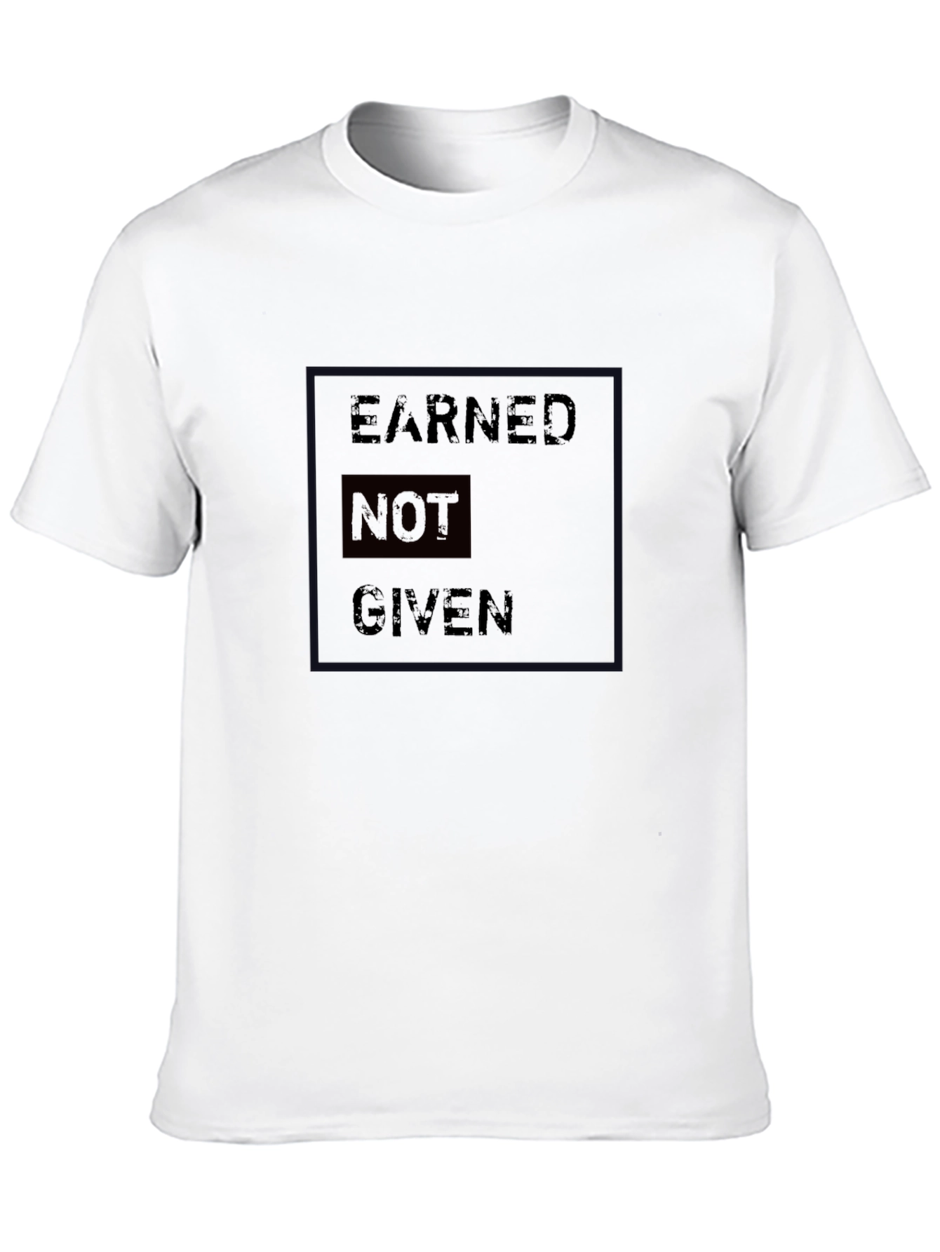 Black Earned Not Given Black Graphic T-Shirt view 10