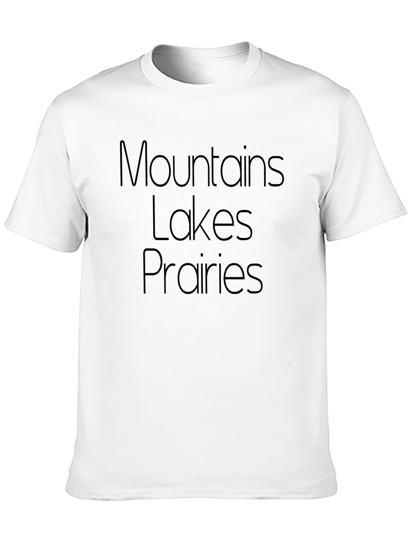Black Mountains Lakes Prairies Graphic Tee view 10