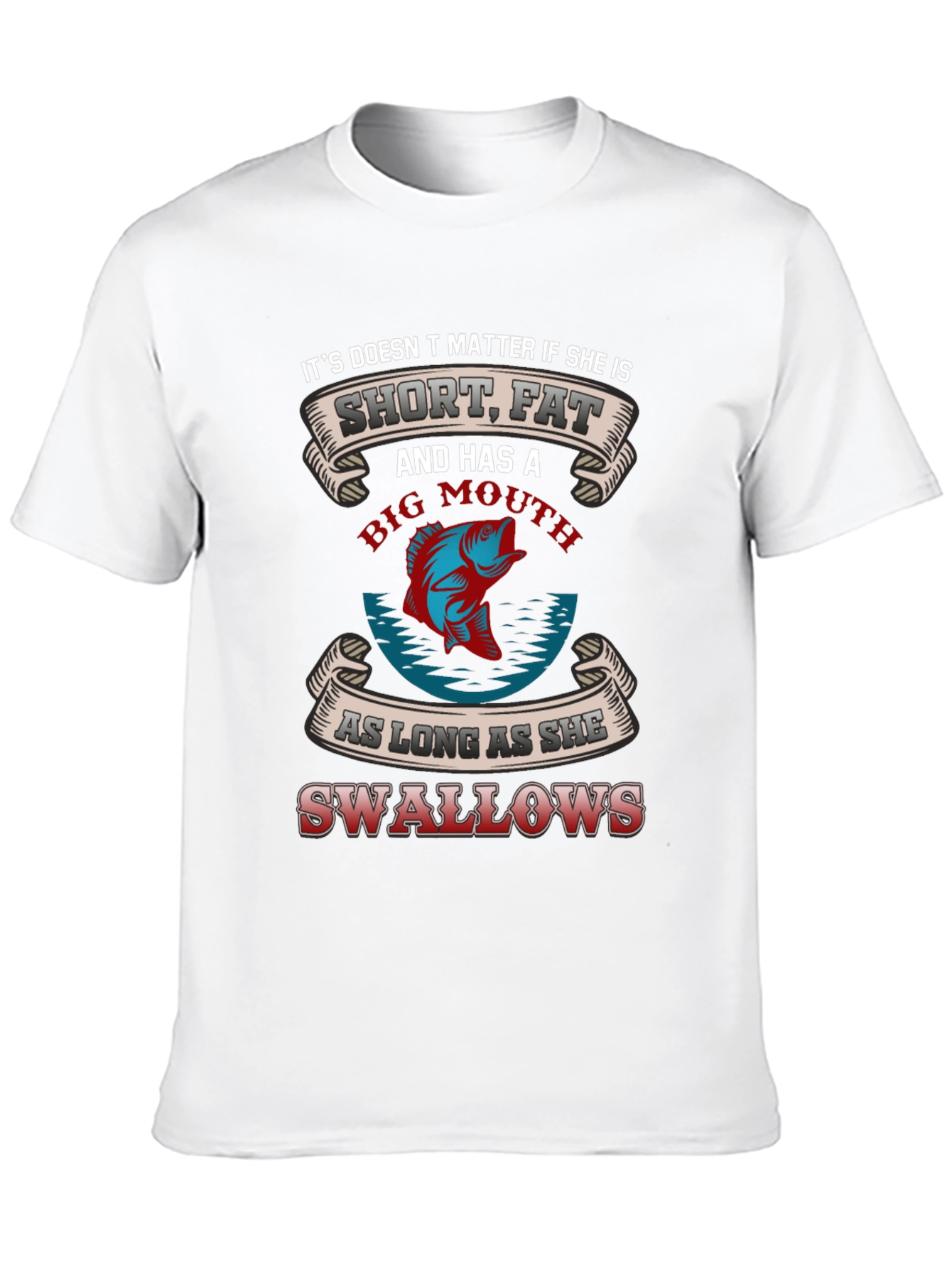 Black Fishing Humor Graphic T-Shirt view 10